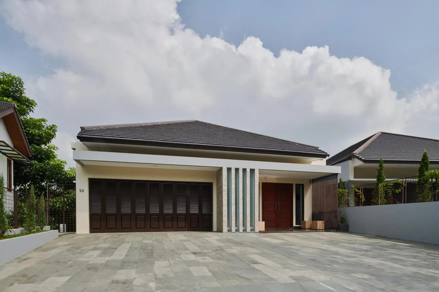 Property building in Atsuka Hill View Villa 8 bedrooms with a private heated swimming pool