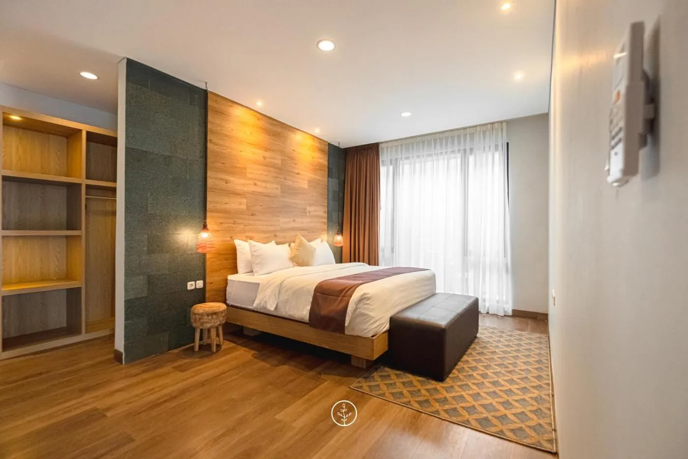 Bed in Atsuka Hill View Villa 8 bedrooms with a private heated swimming pool