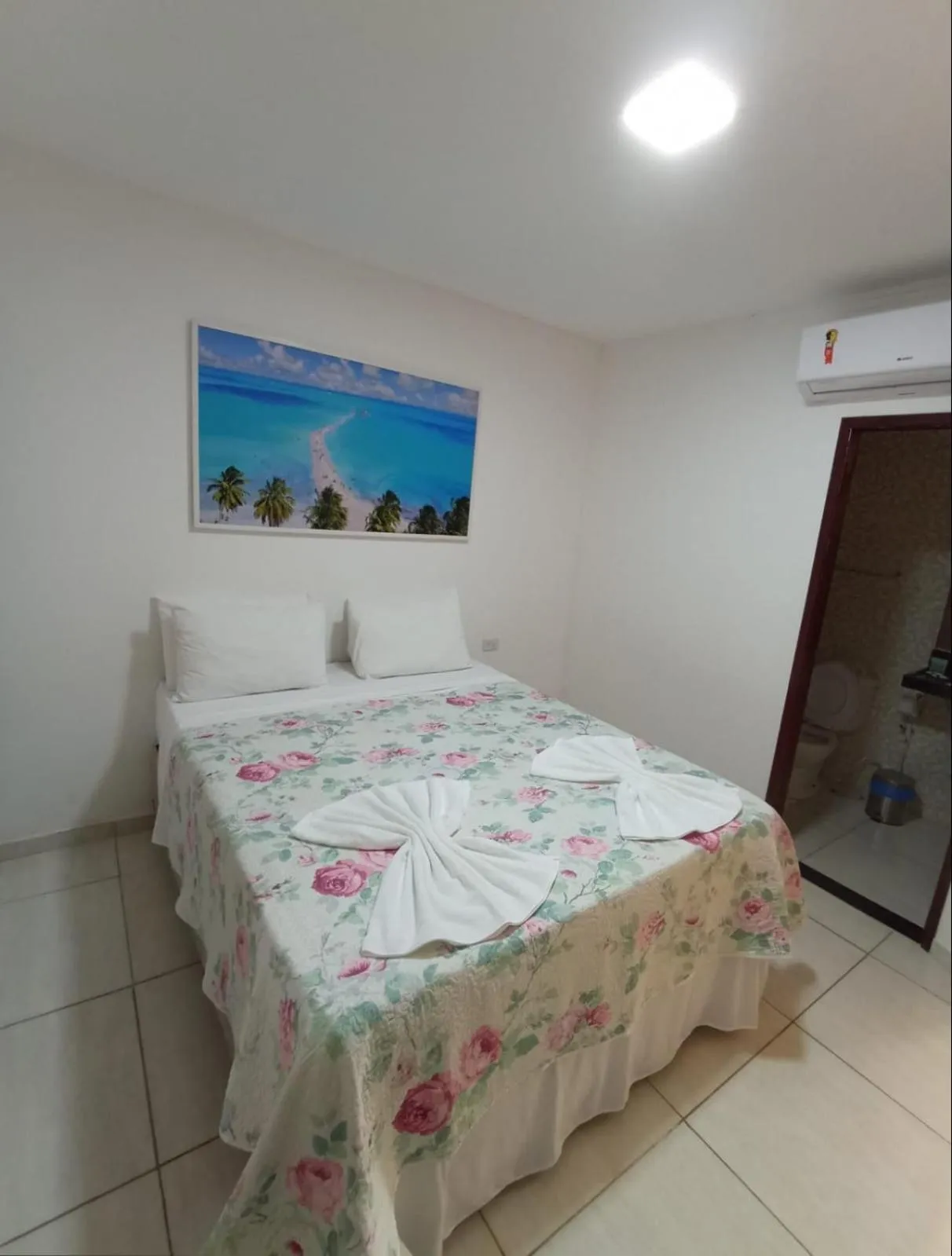 Bed in Pousada Villa Costeira