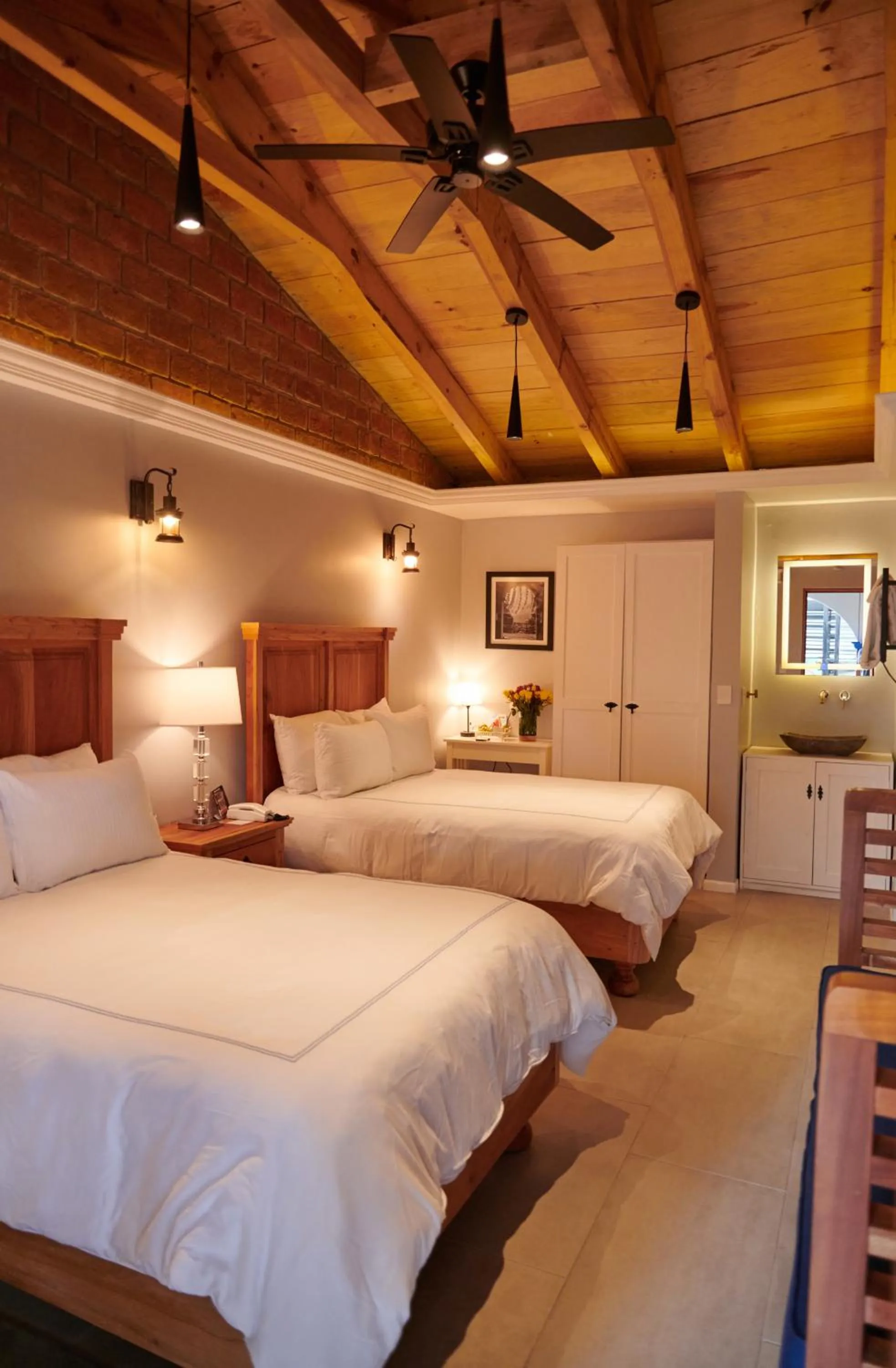 Bedroom, Bed in Hacienda Valentino