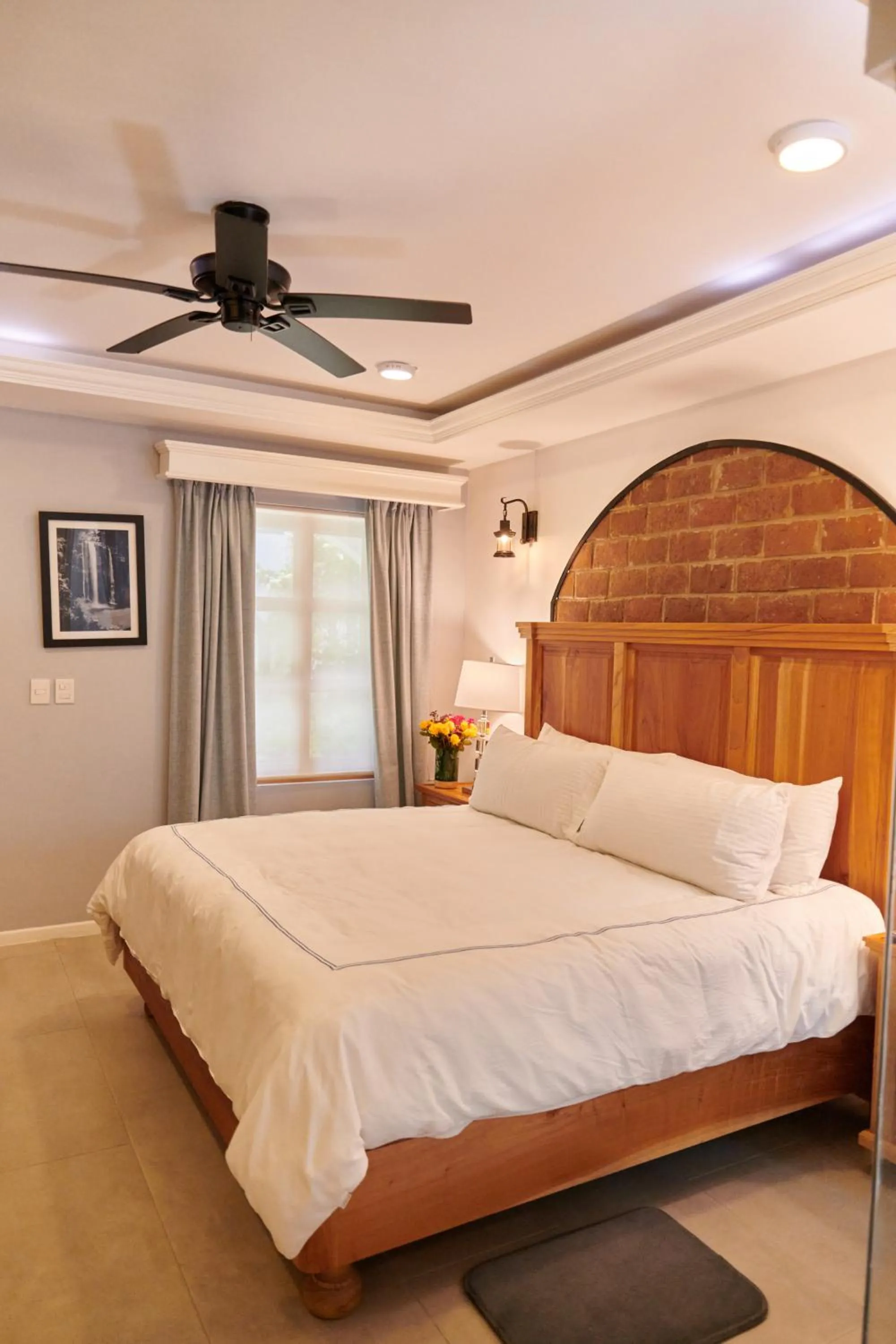 Bedroom, Bed in Hacienda Valentino