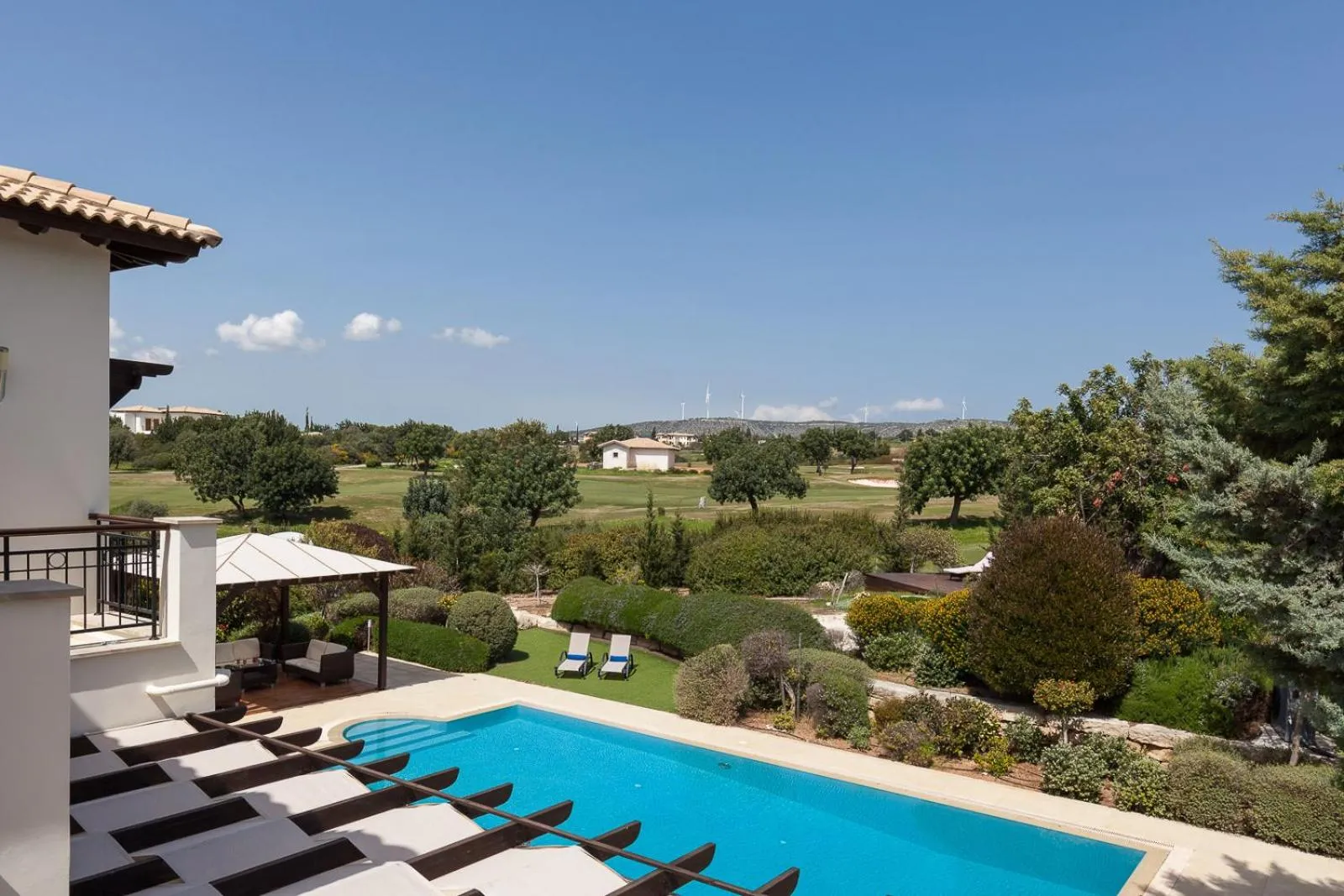 Garden view in Aphrodite Hills Rentals - Superior Villas