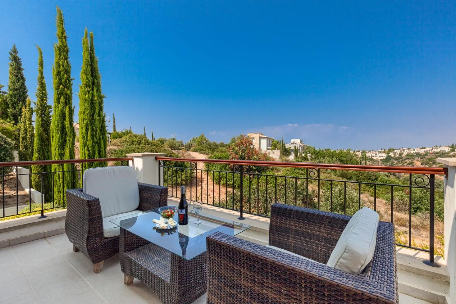 Patio in Aphrodite Hills Rentals - Superior Villas