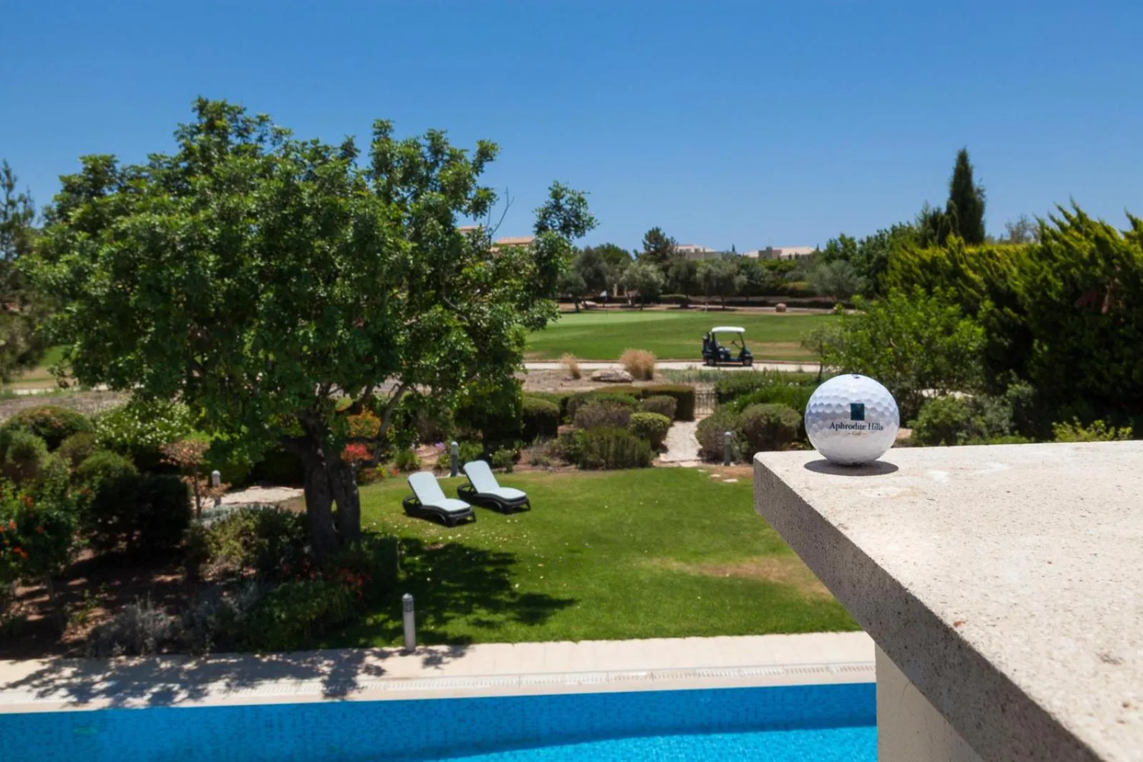 Garden view in Aphrodite Hills Rentals - Superior Villas
