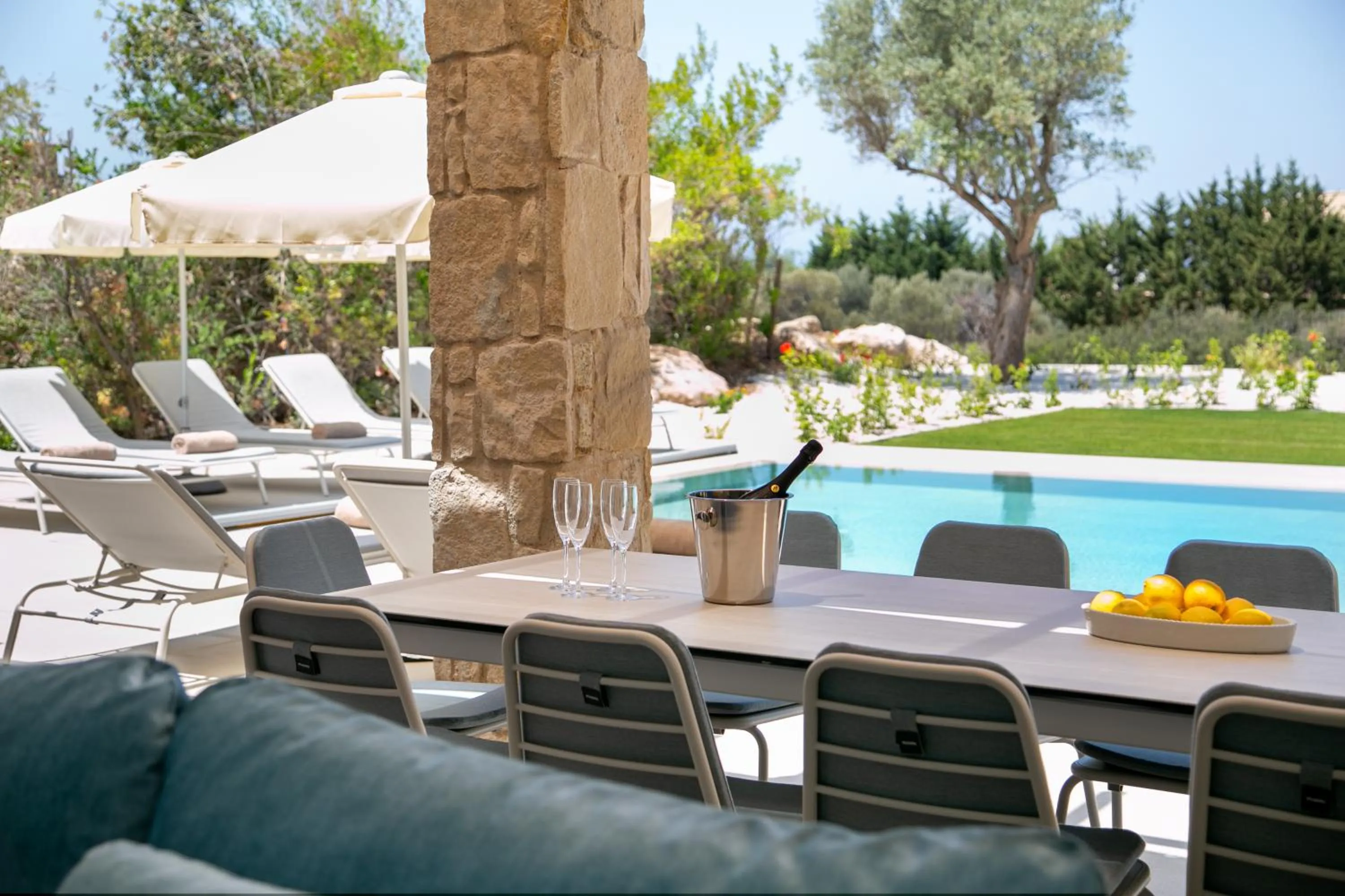 sunbed in Aphrodite Hills Rentals - Superior Villas