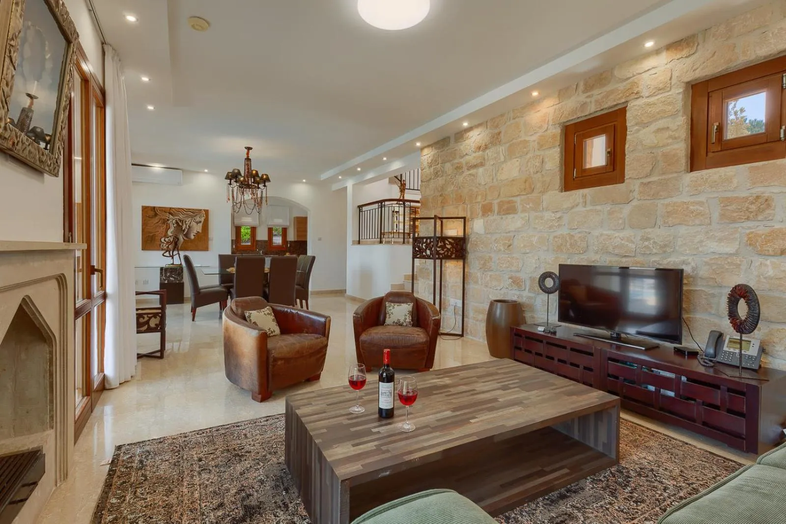 TV and multimedia in Aphrodite Hills Rentals - Superior Villas