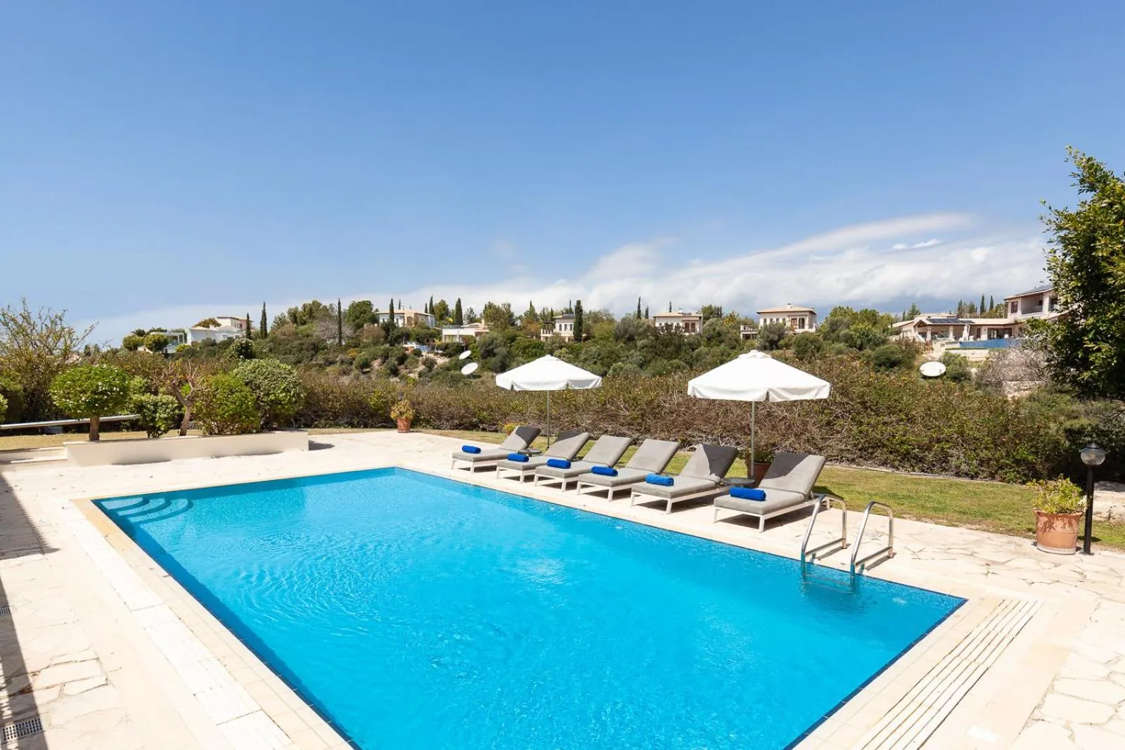 Swimming pool in Aphrodite Hills Rentals - Superior Villas