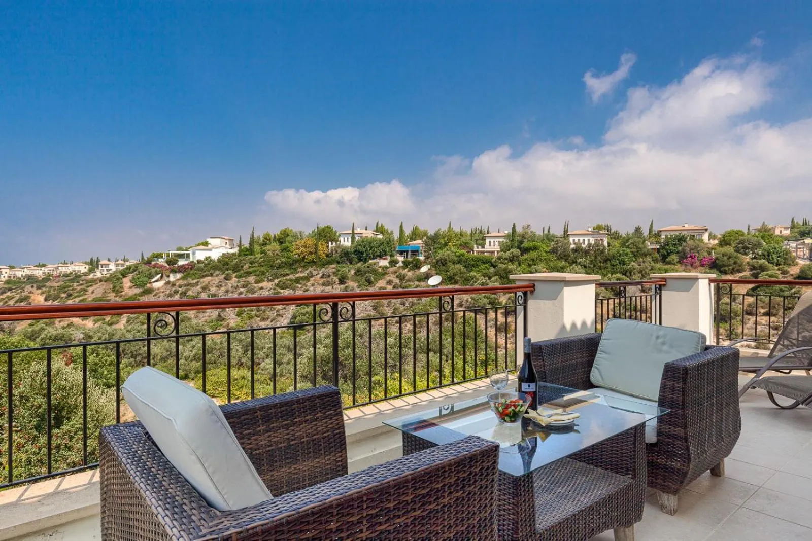 Balcony/Terrace in Aphrodite Hills Rentals - Superior Villas