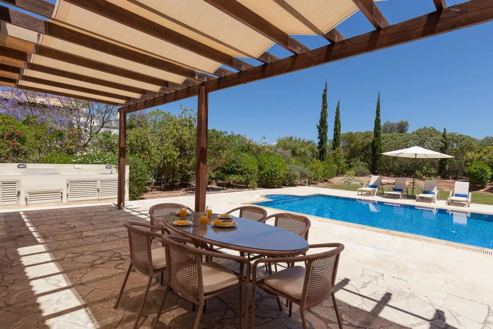 Pool view in Aphrodite Hills Rentals - Superior Villas