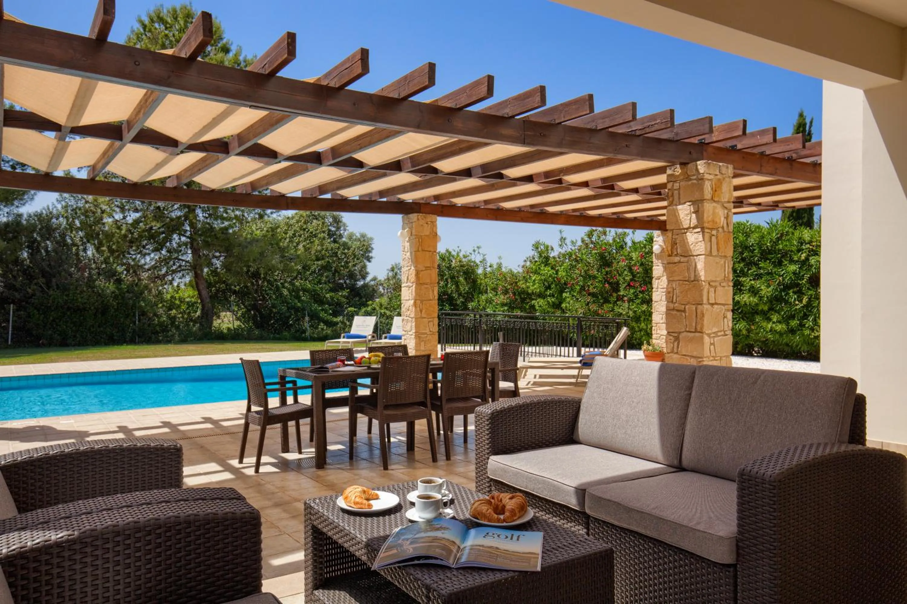Patio in Aphrodite Hills Rentals - Superior Villas