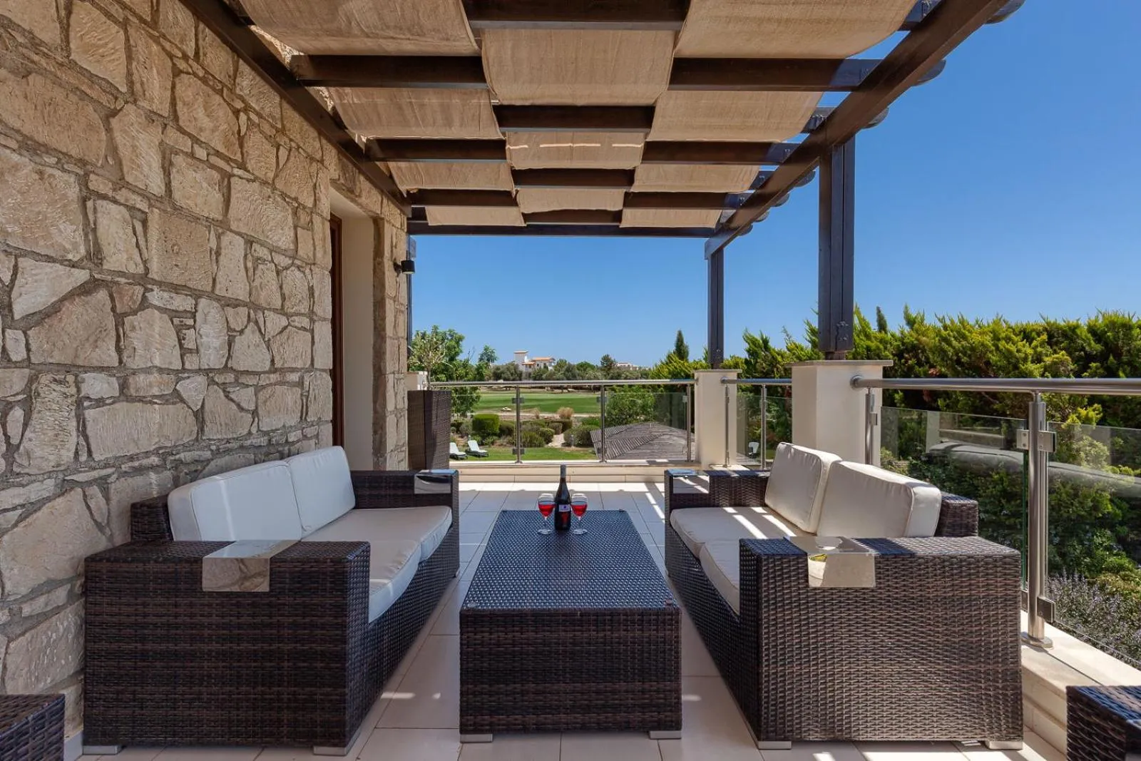 Balcony/Terrace in Aphrodite Hills Rentals - Superior Villas