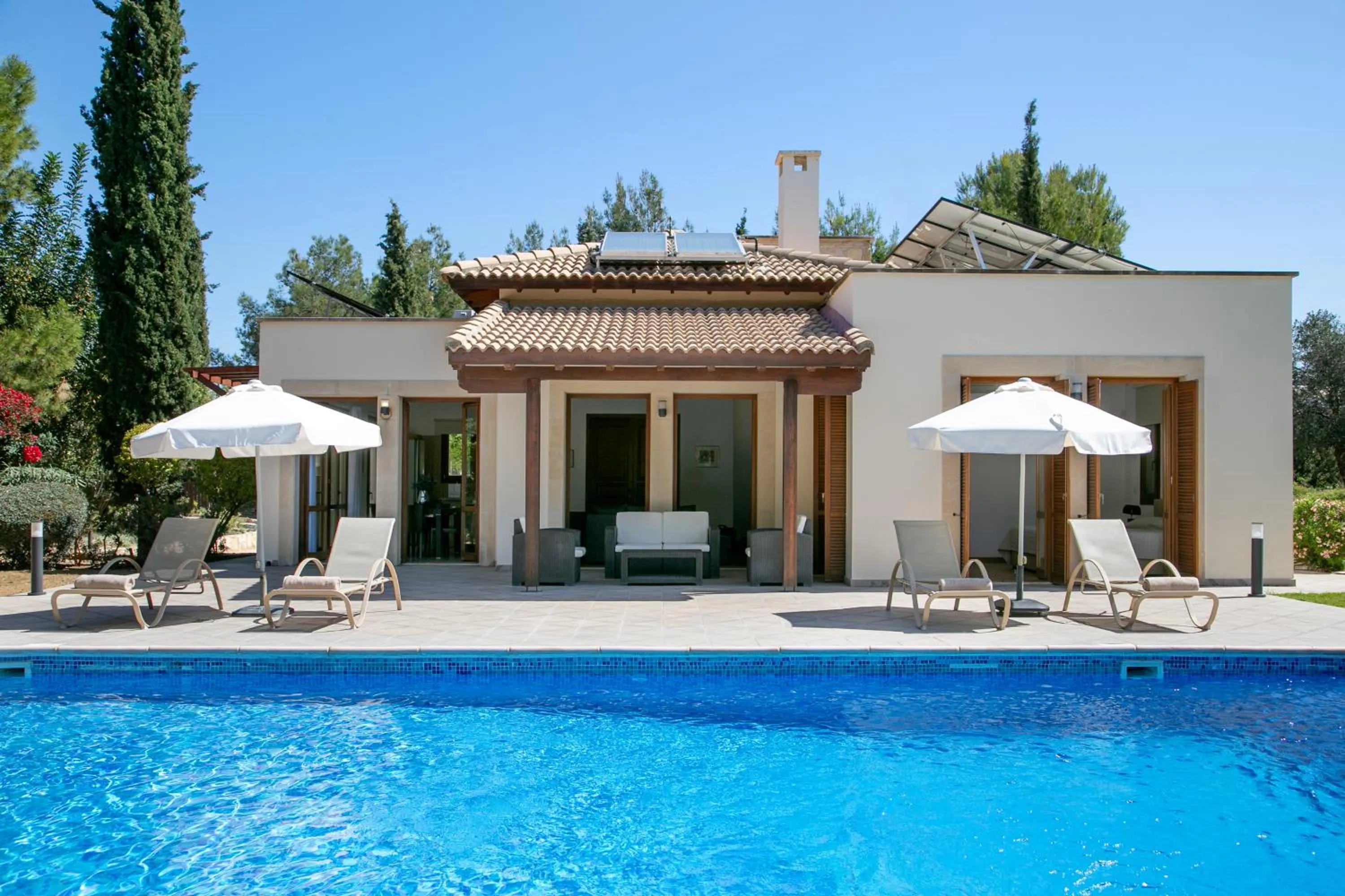 Swimming pool in Aphrodite Hills Rentals - Superior Villas