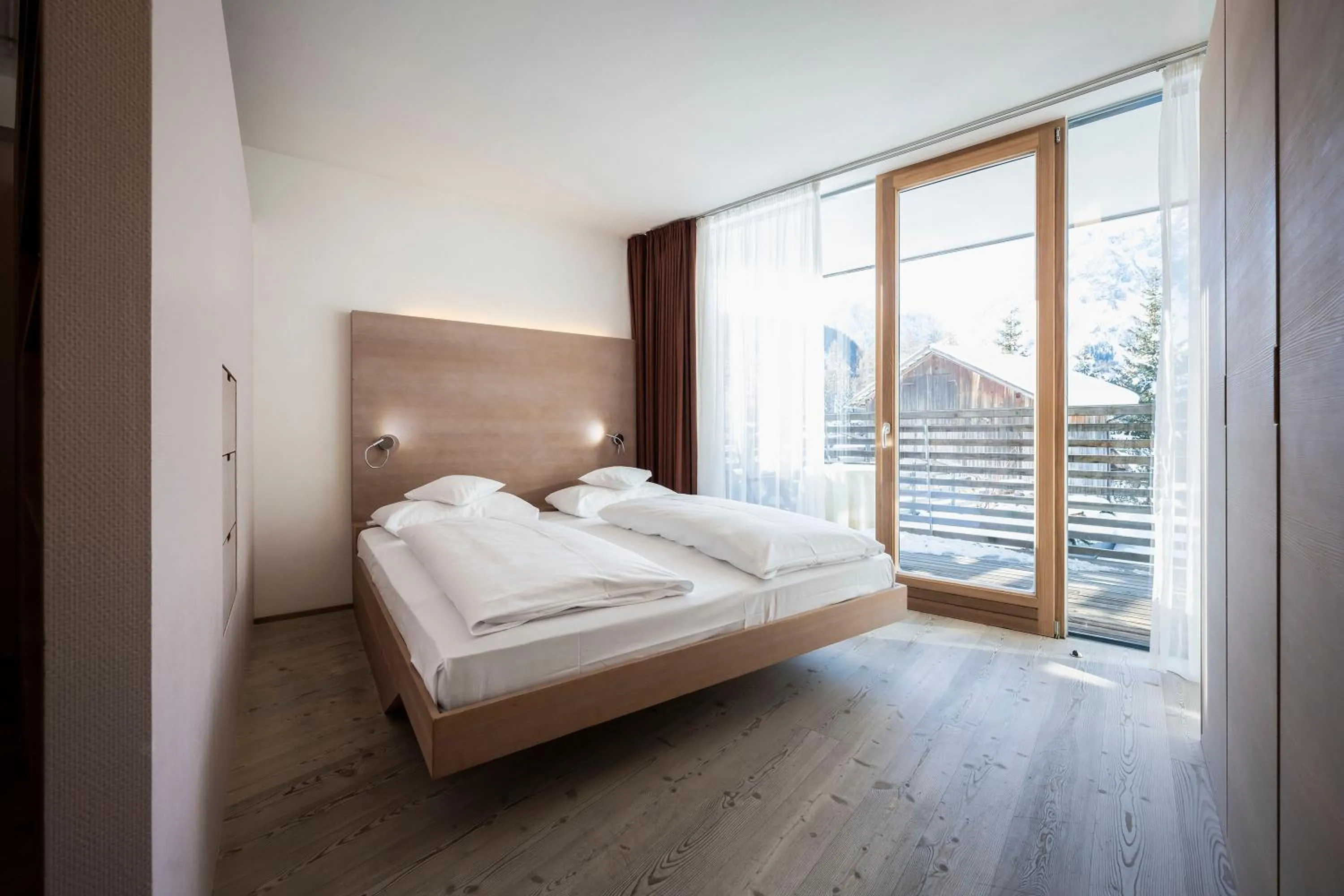 Bedroom, Bed in Residence Königswarte Strata Sexten