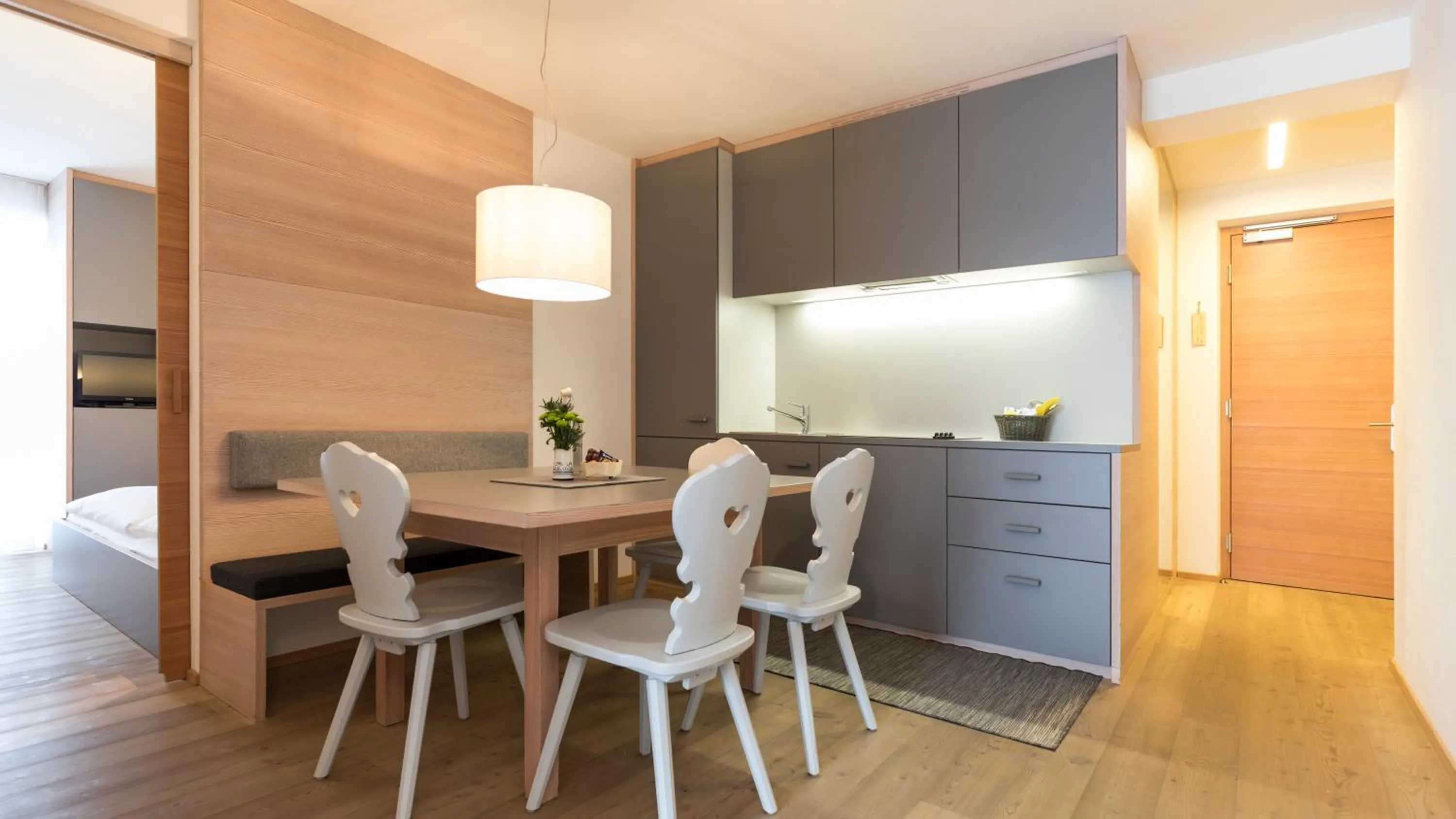 Kitchen or kitchenette in Residence Königswarte Strata Sexten