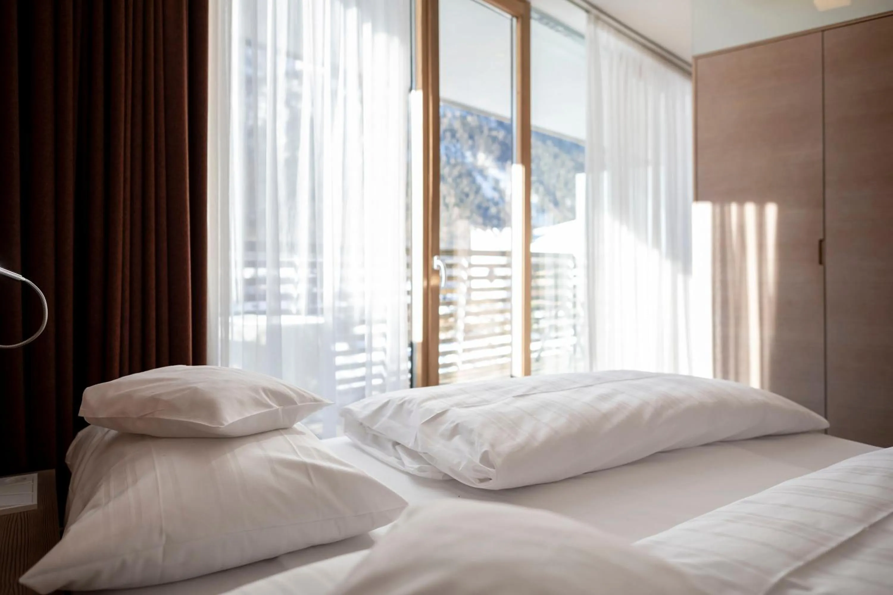 Bedroom, Bed in Residence Königswarte Strata Sexten