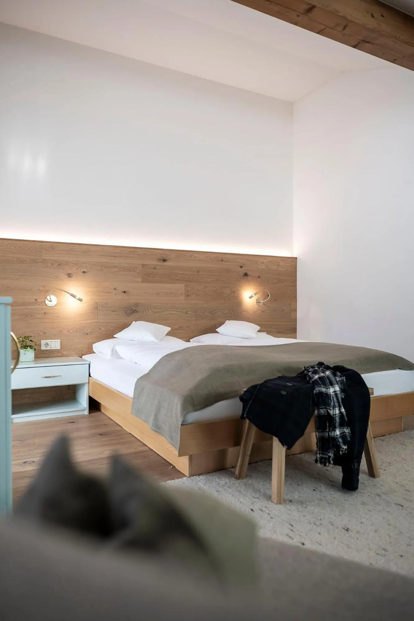 Bedroom, Bed in Residence Königswarte Strata Sexten