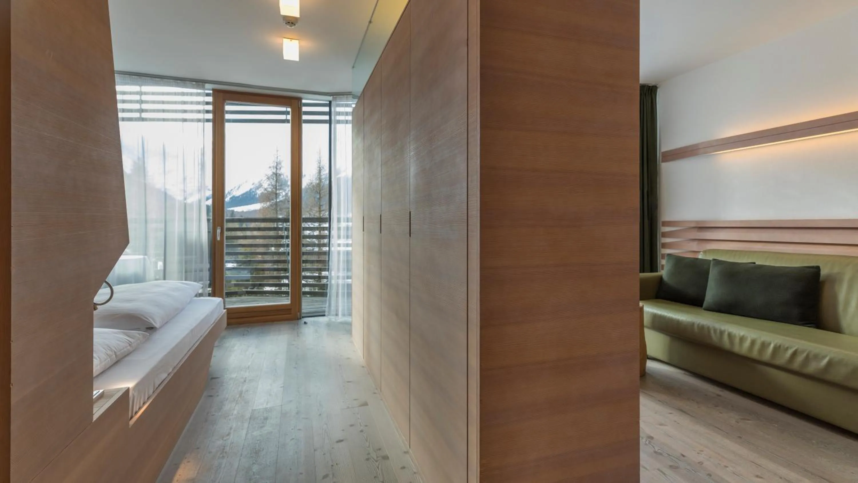 Living room, Bed in Residence Königswarte Strata Sexten