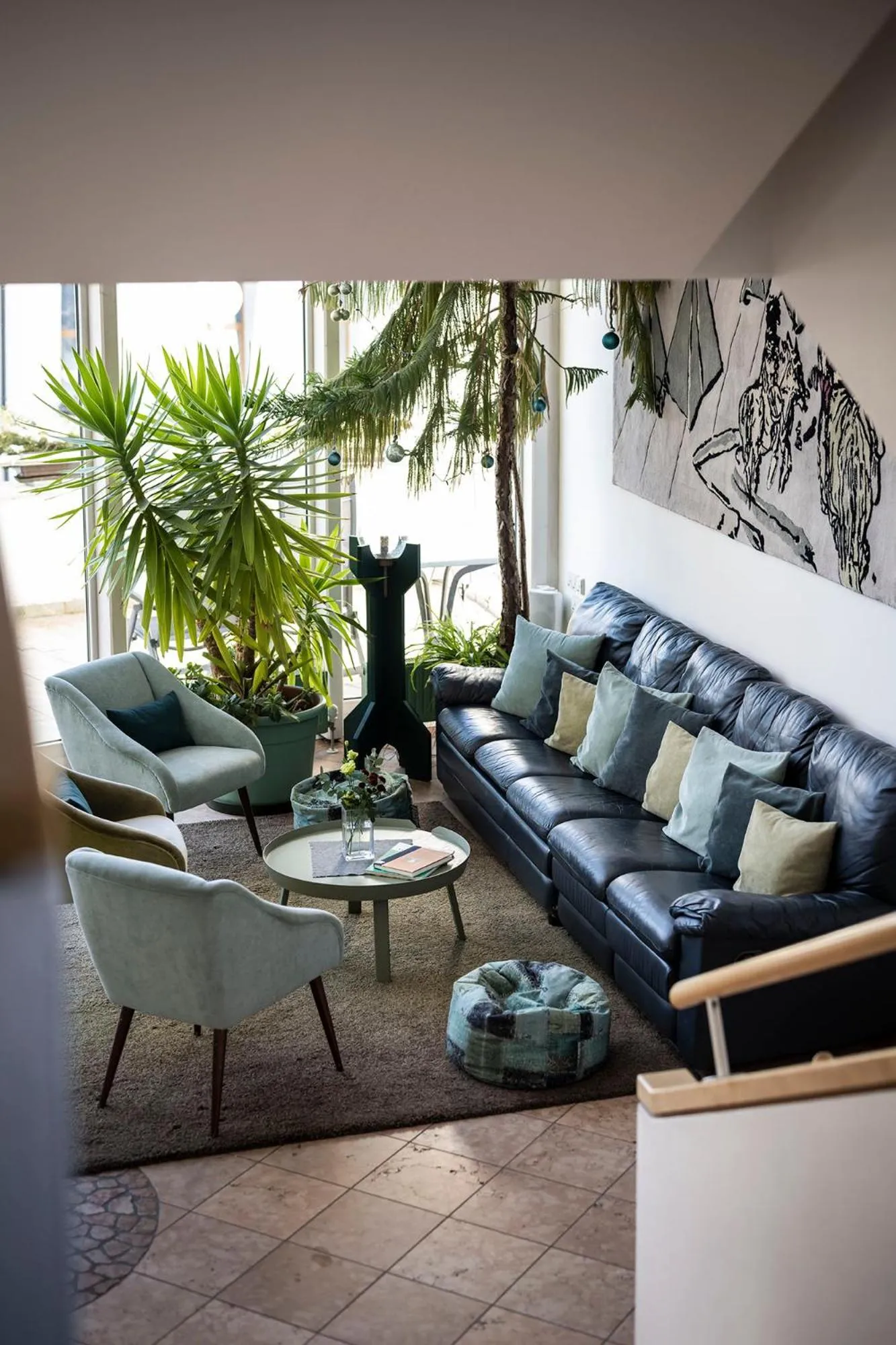 Communal lounge/ TV room in Residence Königswarte Strata Sexten