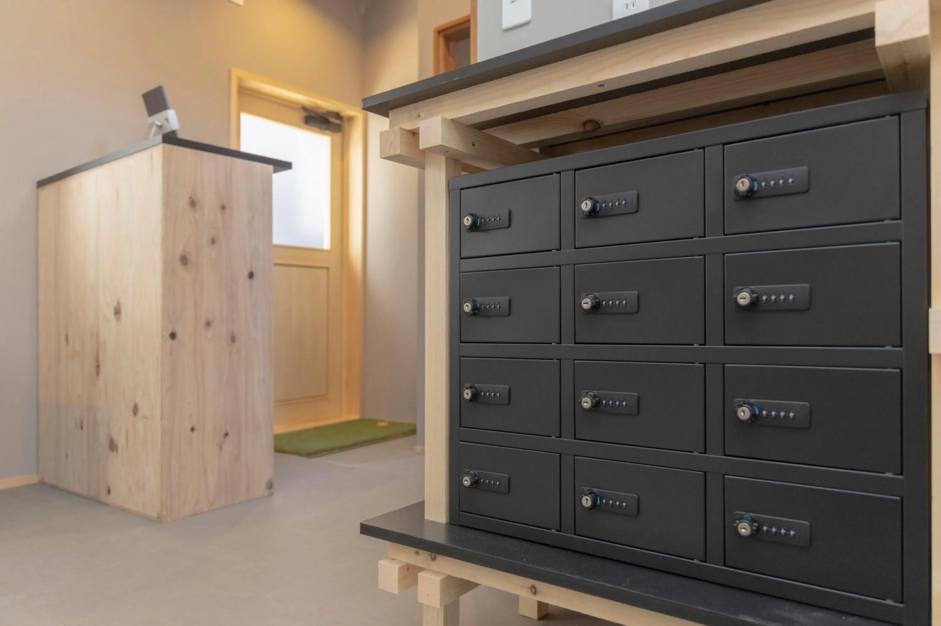 Communal kitchen in Coliving & Cafe SANDO