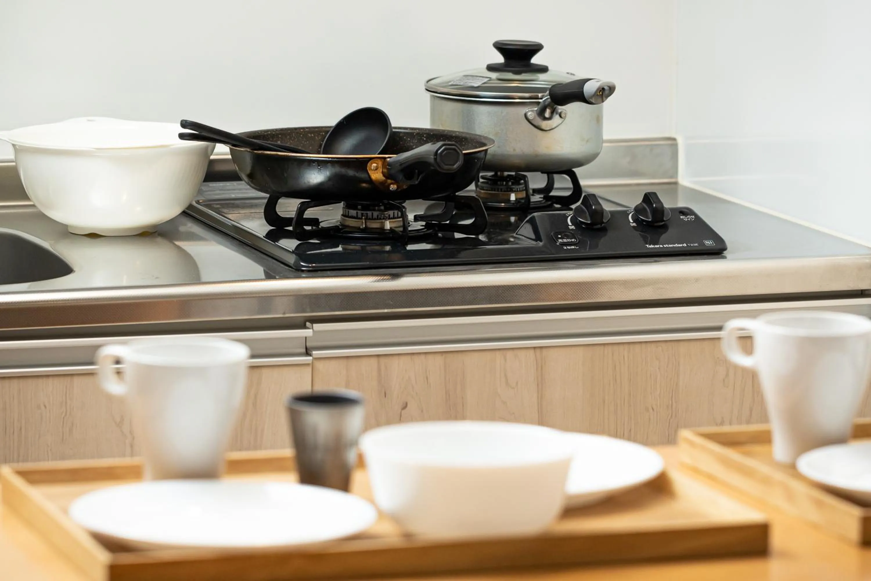 Kitchen or kitchenette in Minn Shin-Osaka