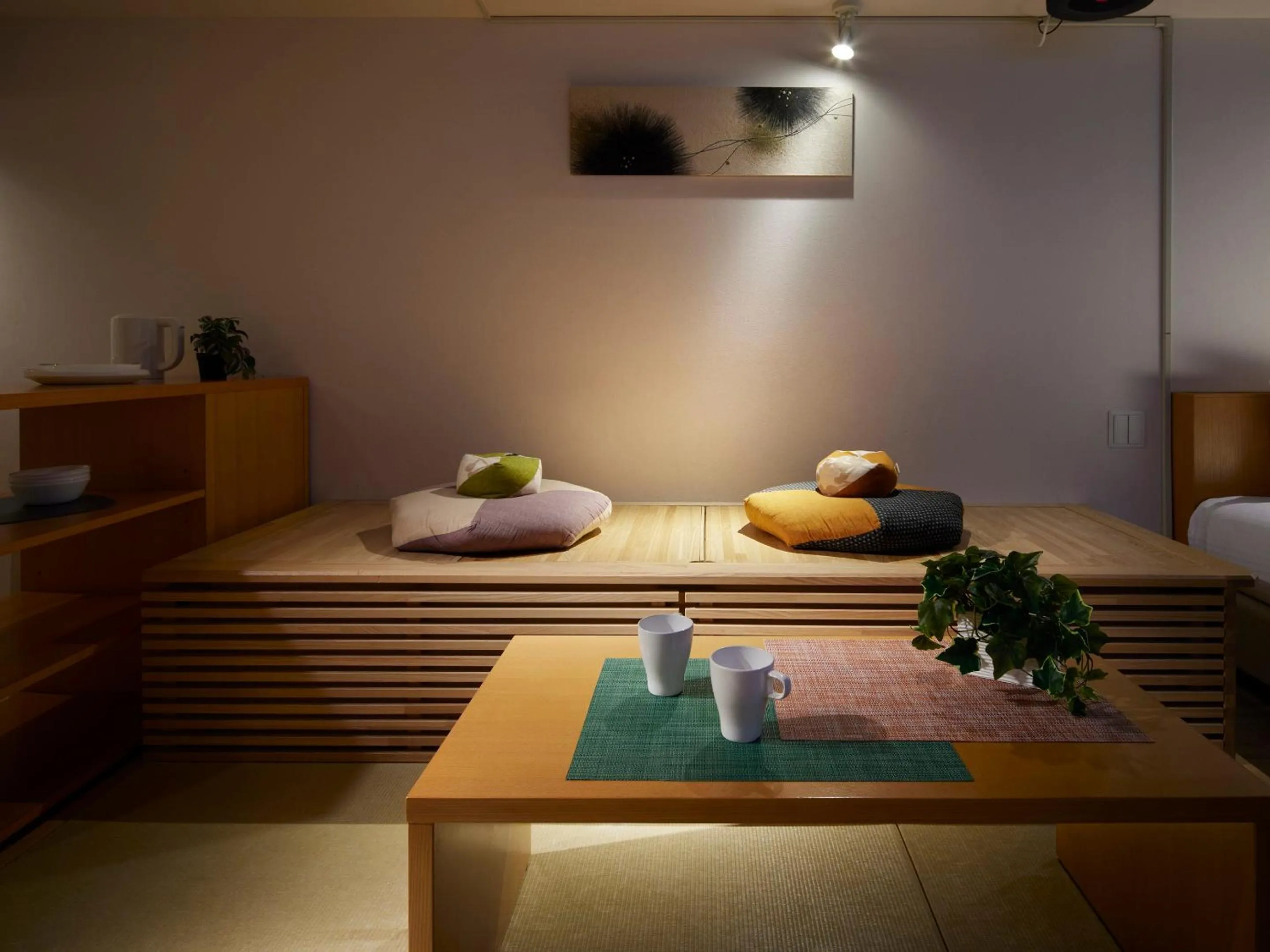 Seating area in Minn Shin-Osaka