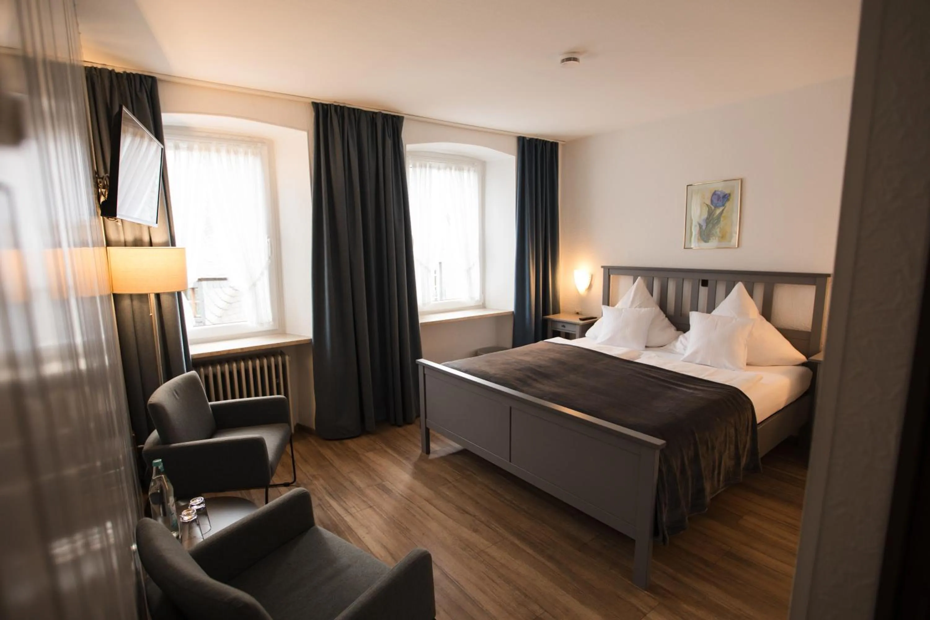 Bed in RATSKELLER Hotel & Restaurant