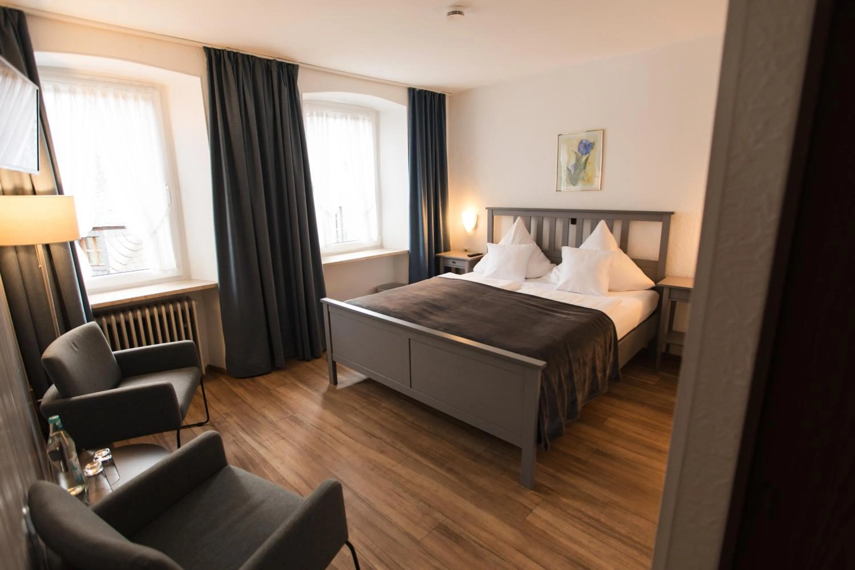 Bed in RATSKELLER Hotel & Restaurant