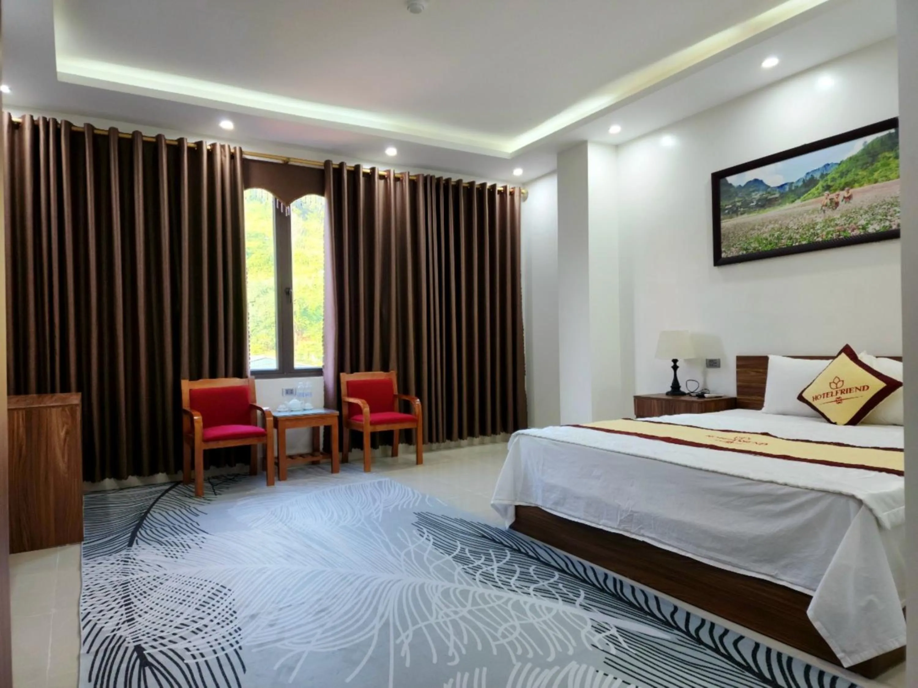 Bed in Friend Hotel Hà Giang