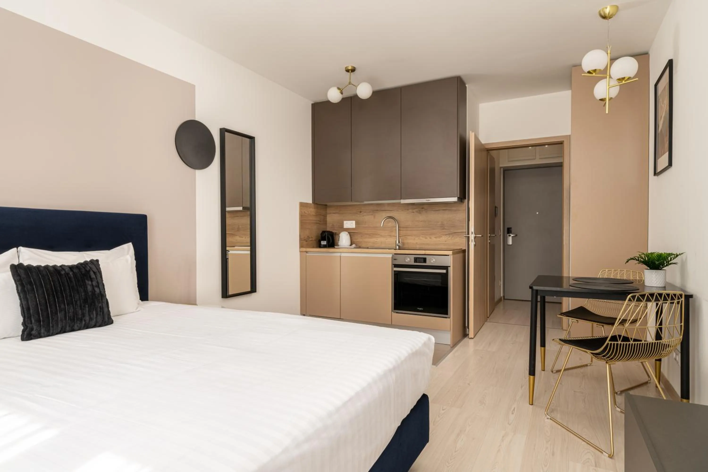 Kitchen or kitchenette, Bed in Vagabond Grand'Or