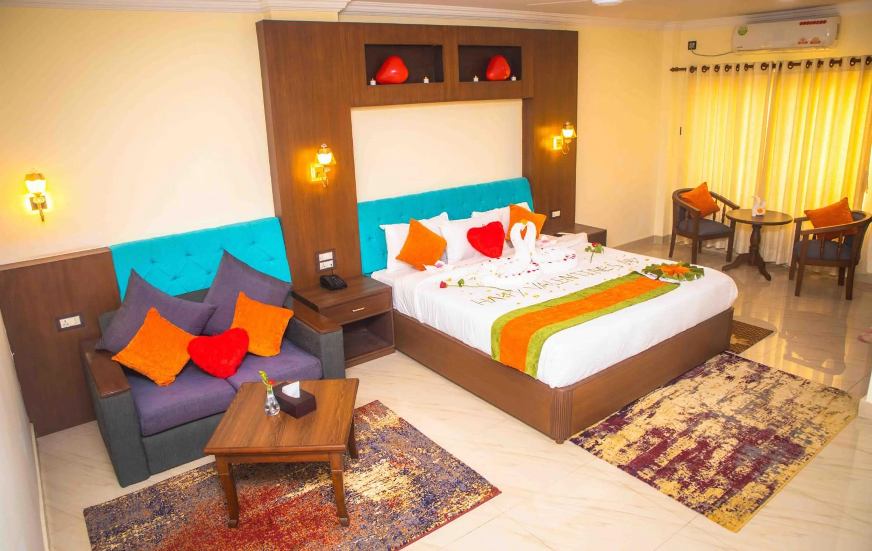 Bedroom, Bed in Gautam Buddha International Hotel