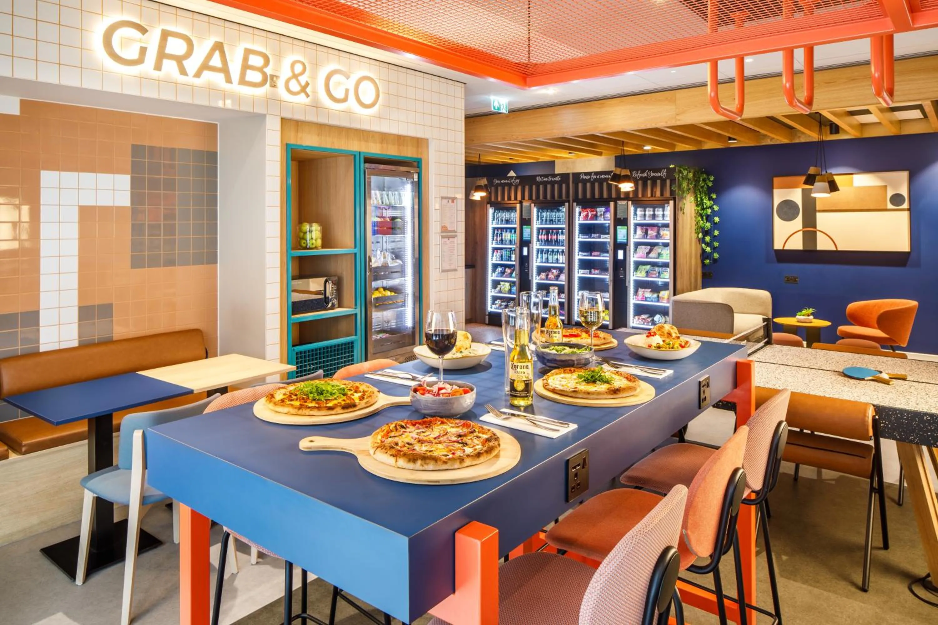 Food close-up in ibis budget Manchester Airport T2