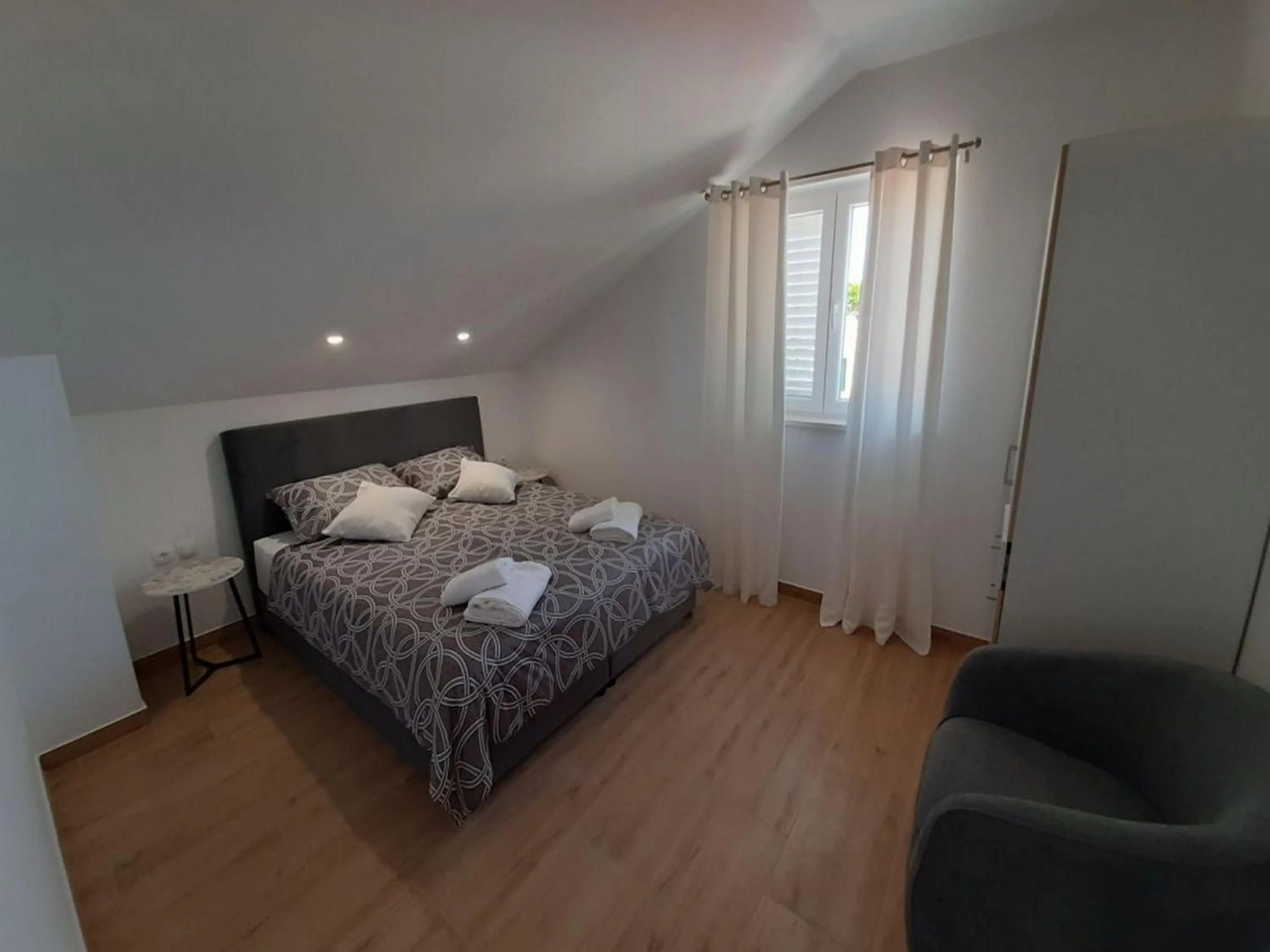 Bedroom, Bed in Apartments Dobrila