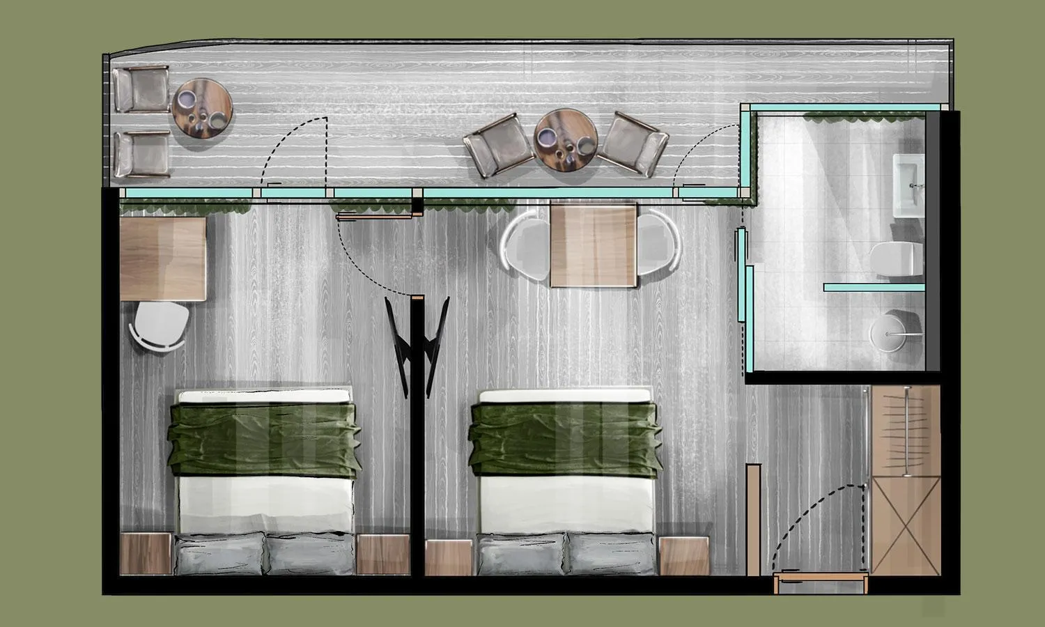 Floor plan in Hotel Arlmont 4 Stern Superior
