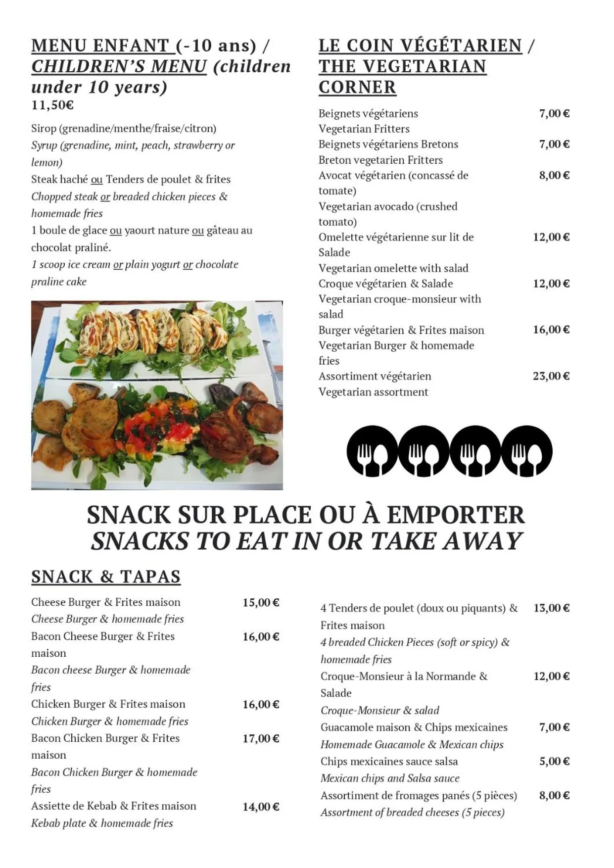 Restaurant/places to eat in La Côte de Lumière