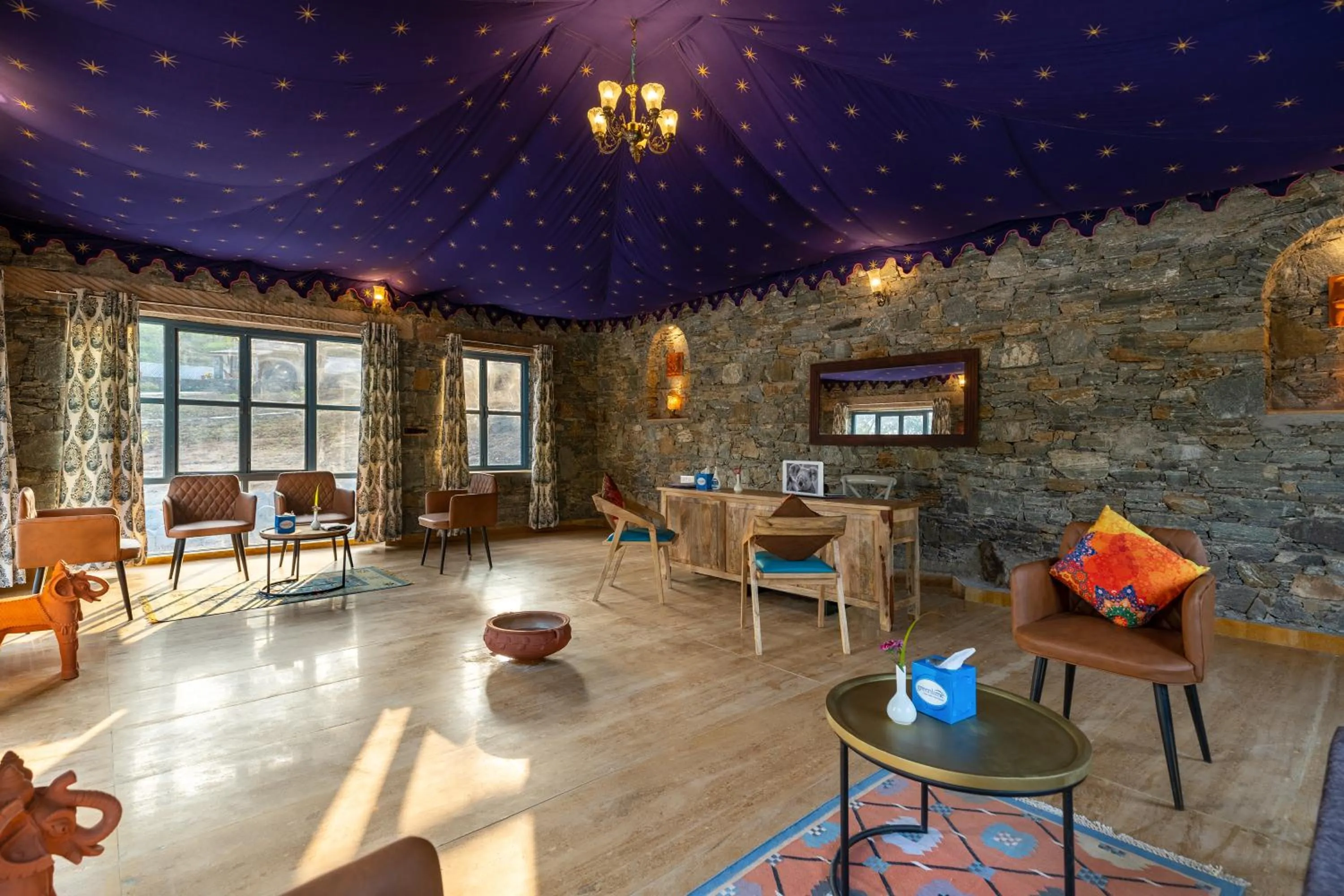 Lobby or reception in Turban Nature Wilderness , Kumbhalgarh