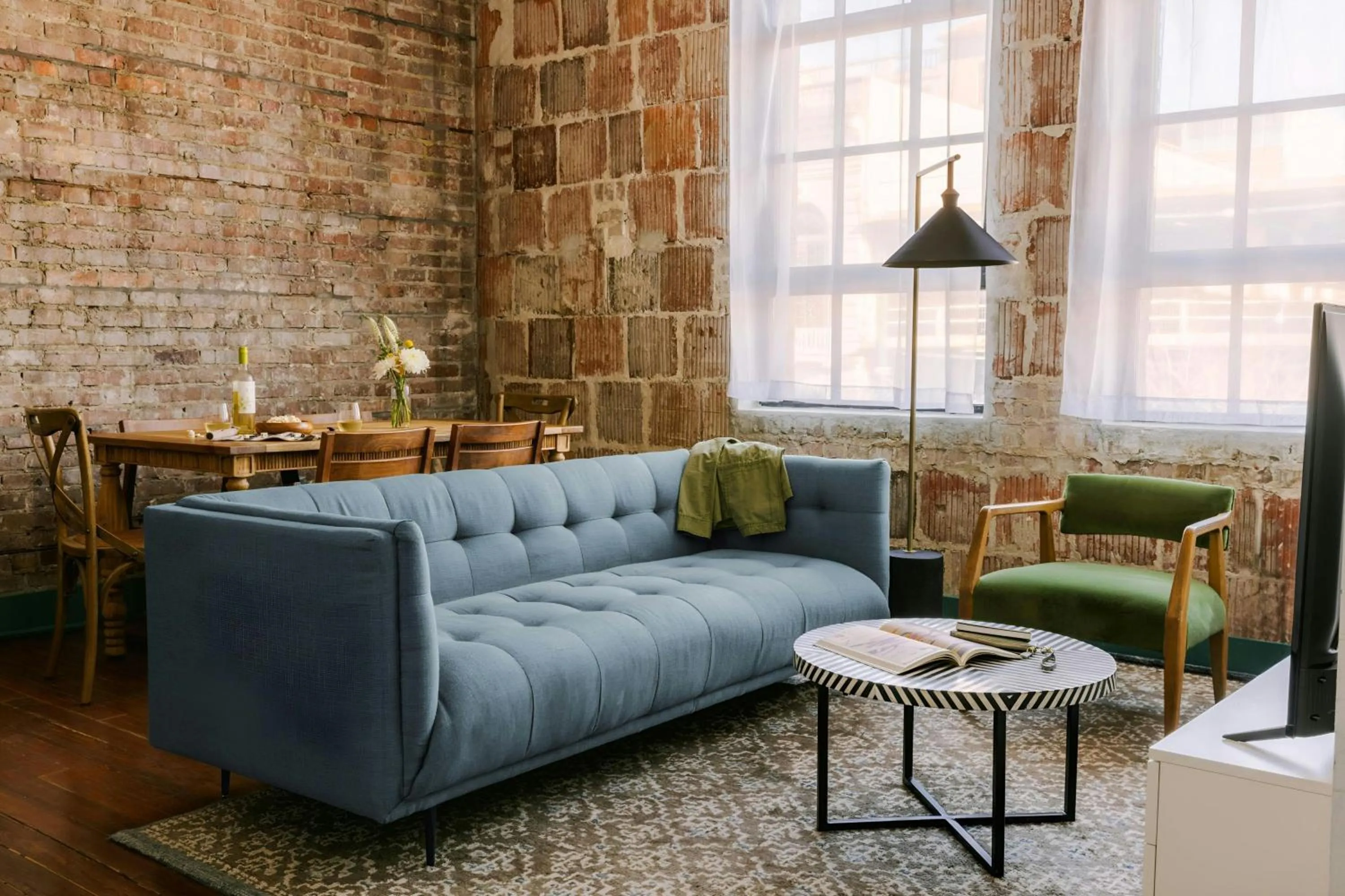 Living room in Sonder by Marriott Bonvoy The Schaeffer Apartments French Quarter