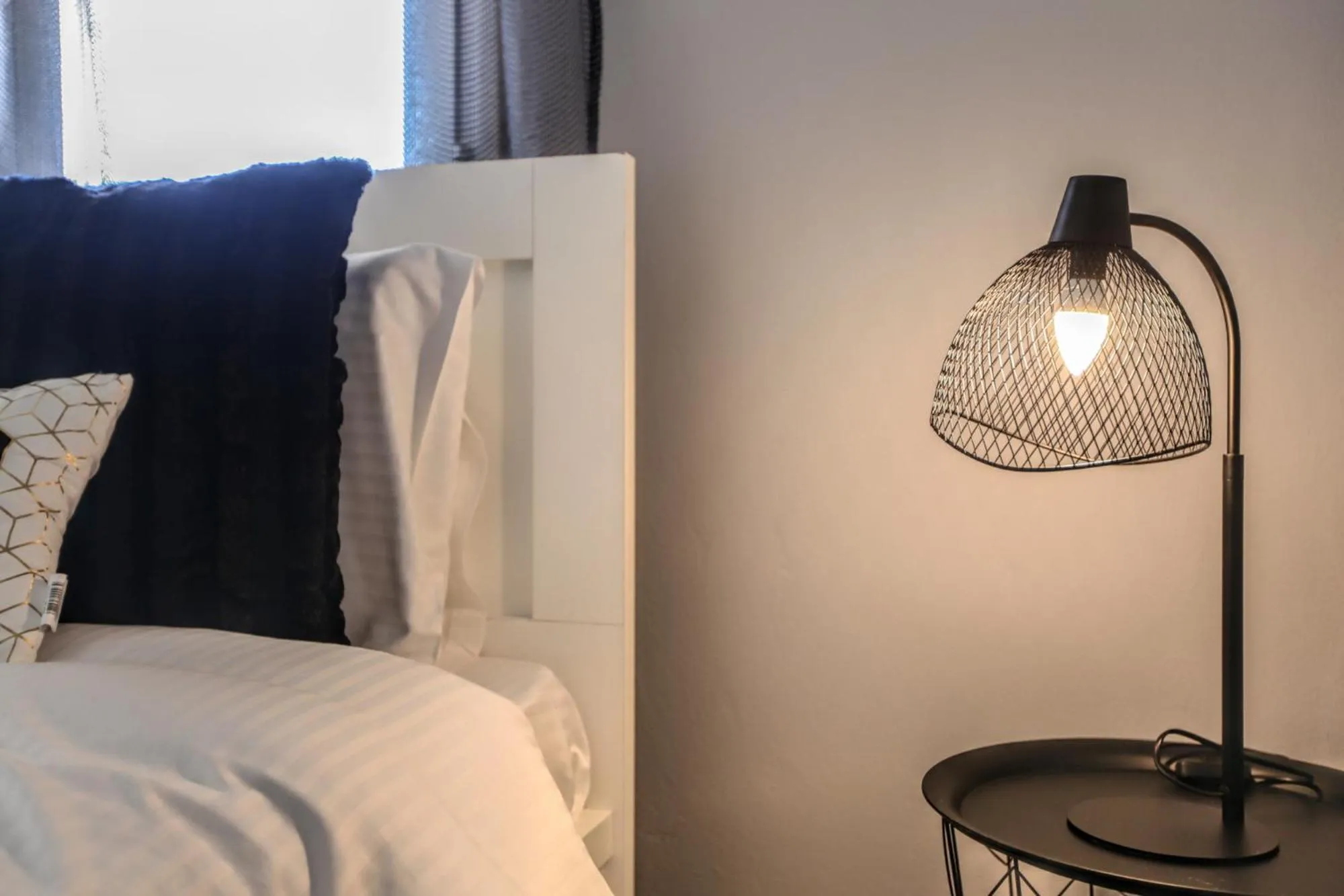 Bed in Grand Meteora Central Luxury Apartment