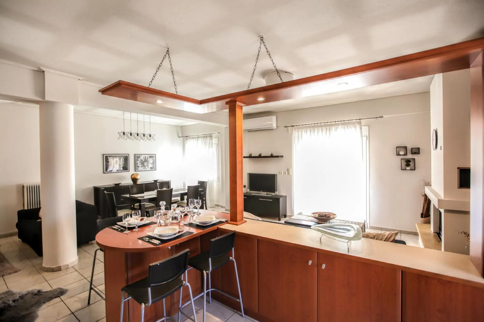 Living room in Grand Meteora Central Luxury Apartment