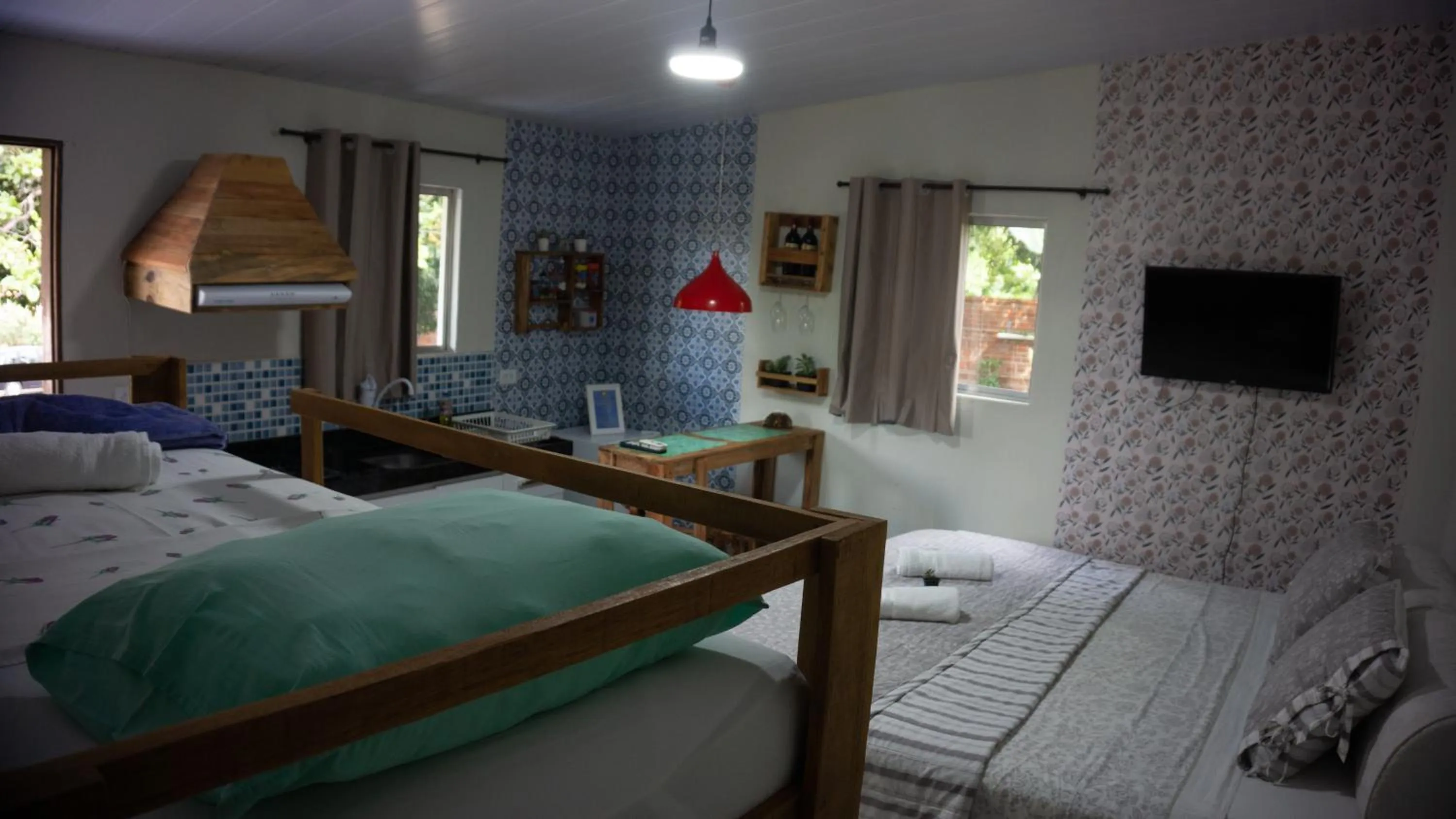 TV and multimedia, Bed in Pousada Viana