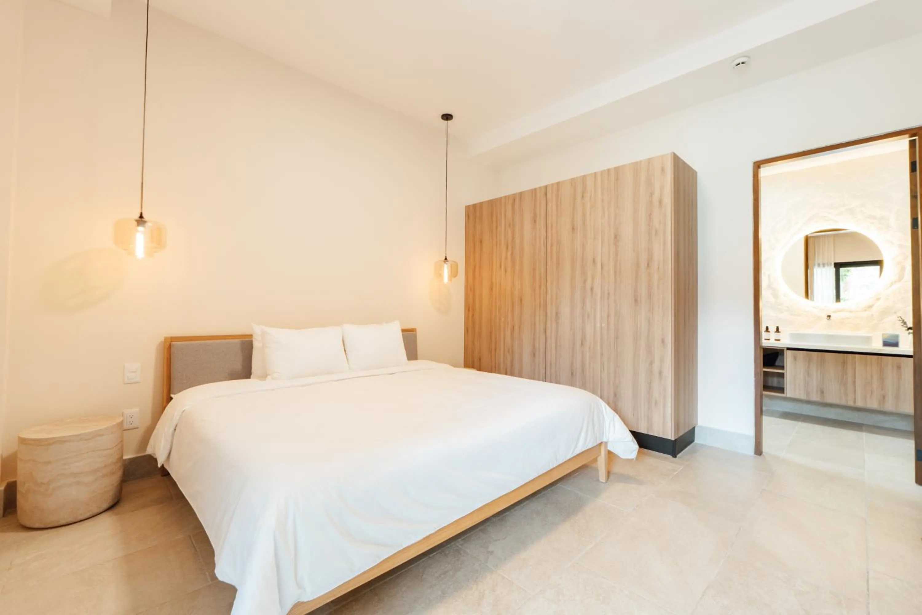 Bed in Lumina at LOSANTOS Tulum