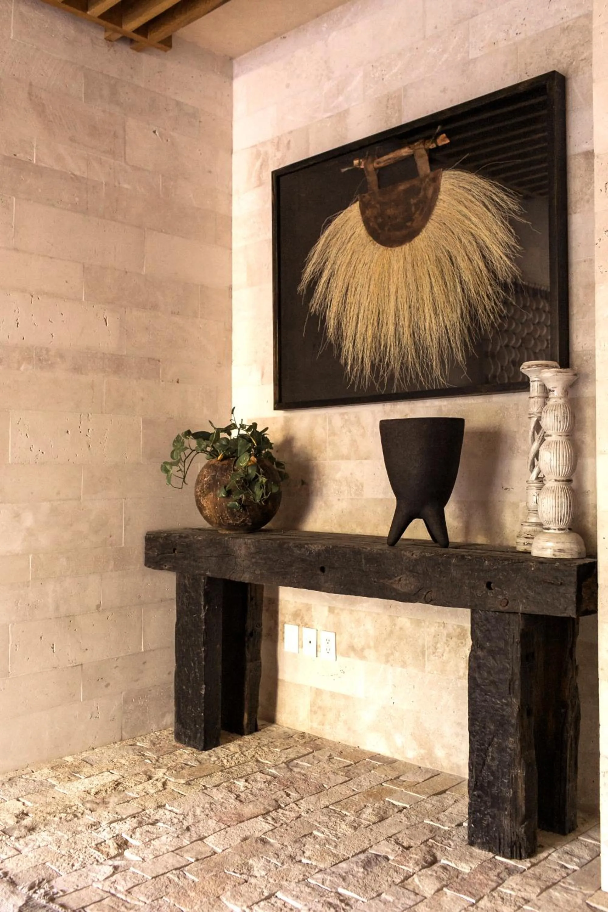 Decorative detail in Lumina at LOSANTOS Tulum