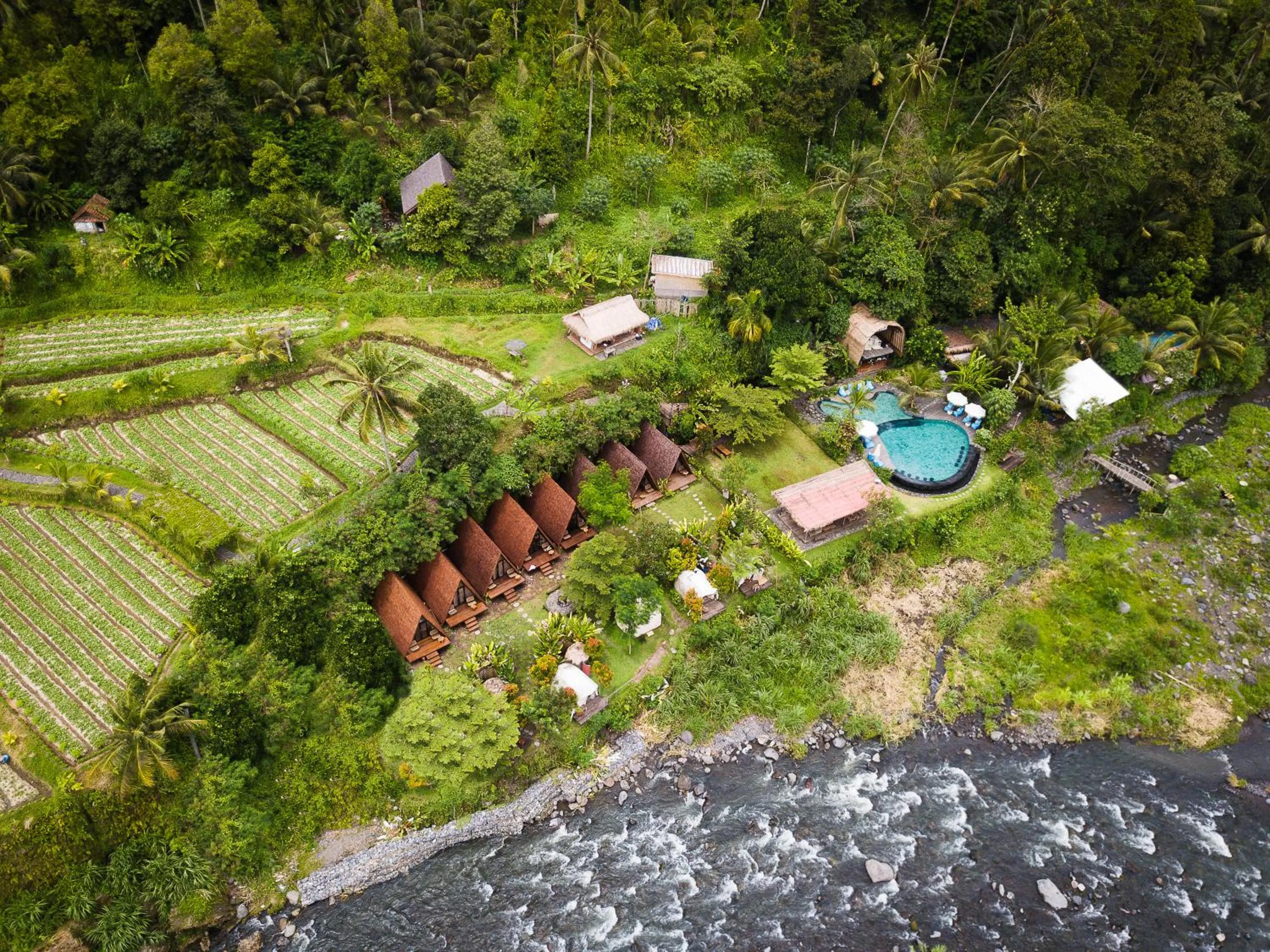 Bird's eye view in Natya River Sidemen