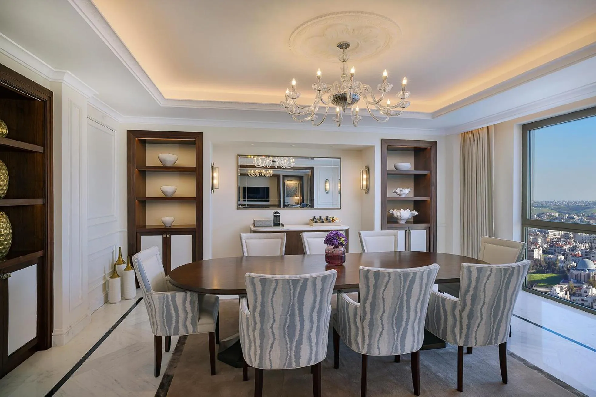 Dining area in The Ritz-Carlton, Amman