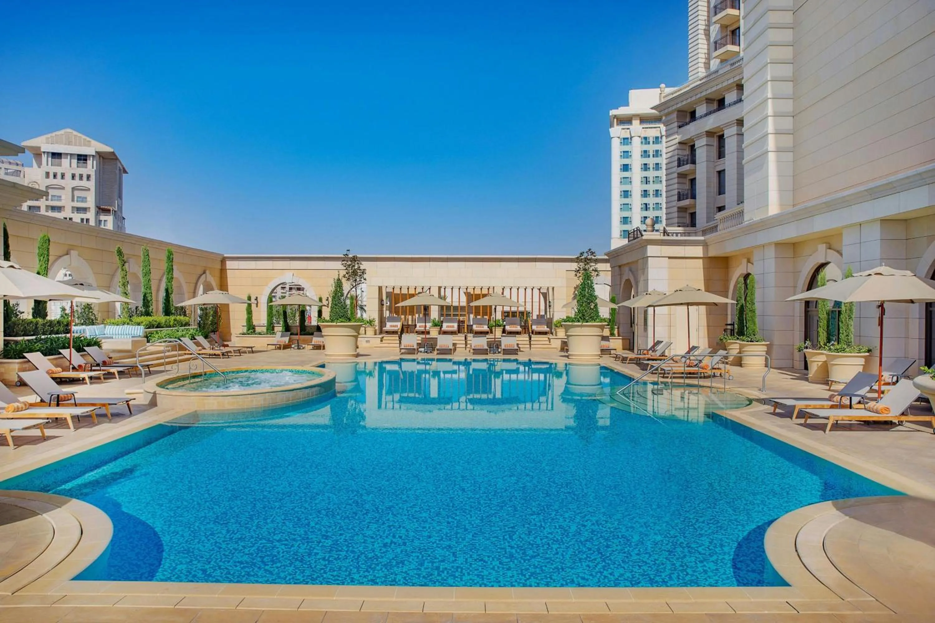 Swimming pool in The Ritz-Carlton, Amman