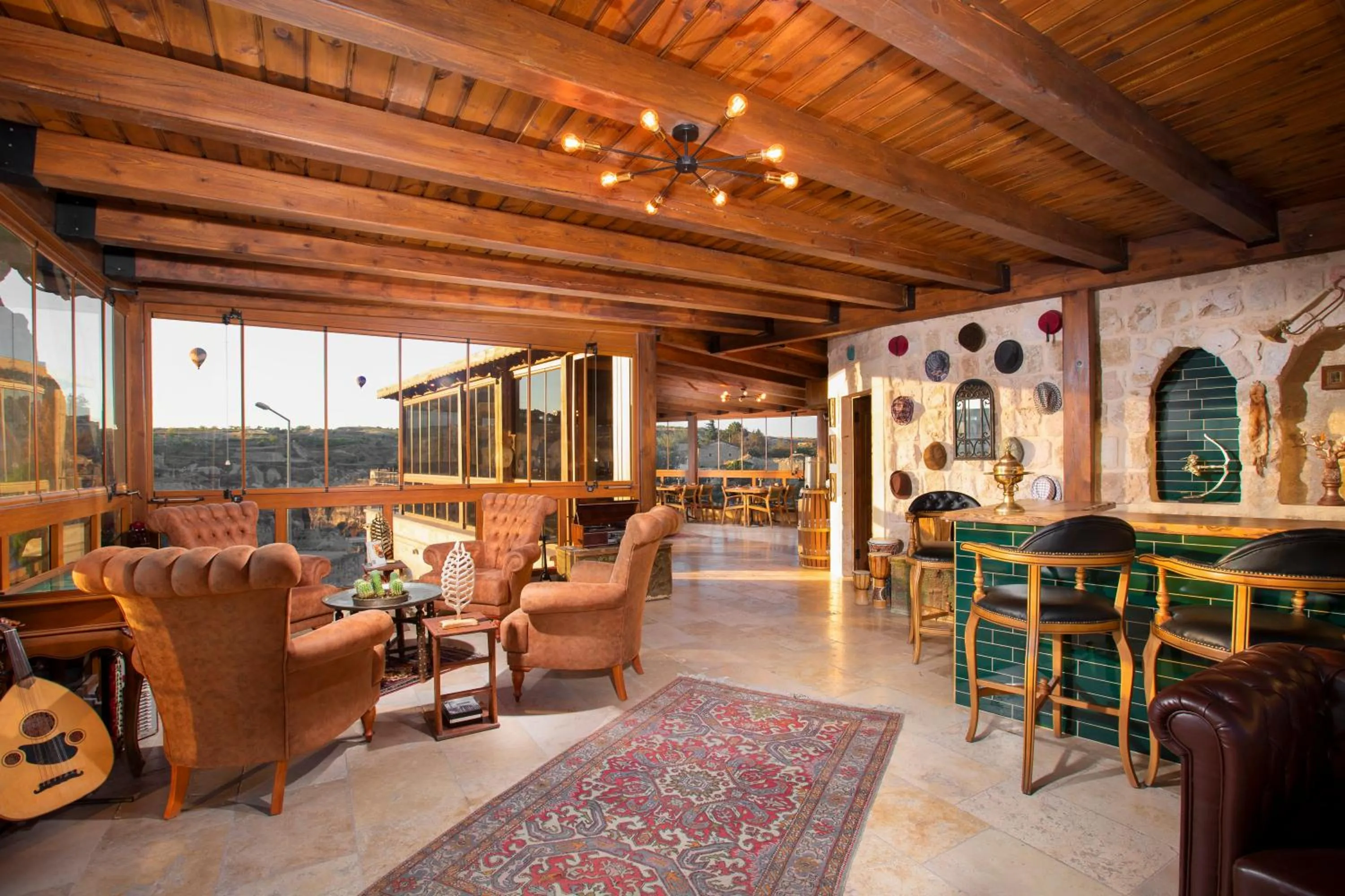 Seating area in Cappa Via Cave Hotel