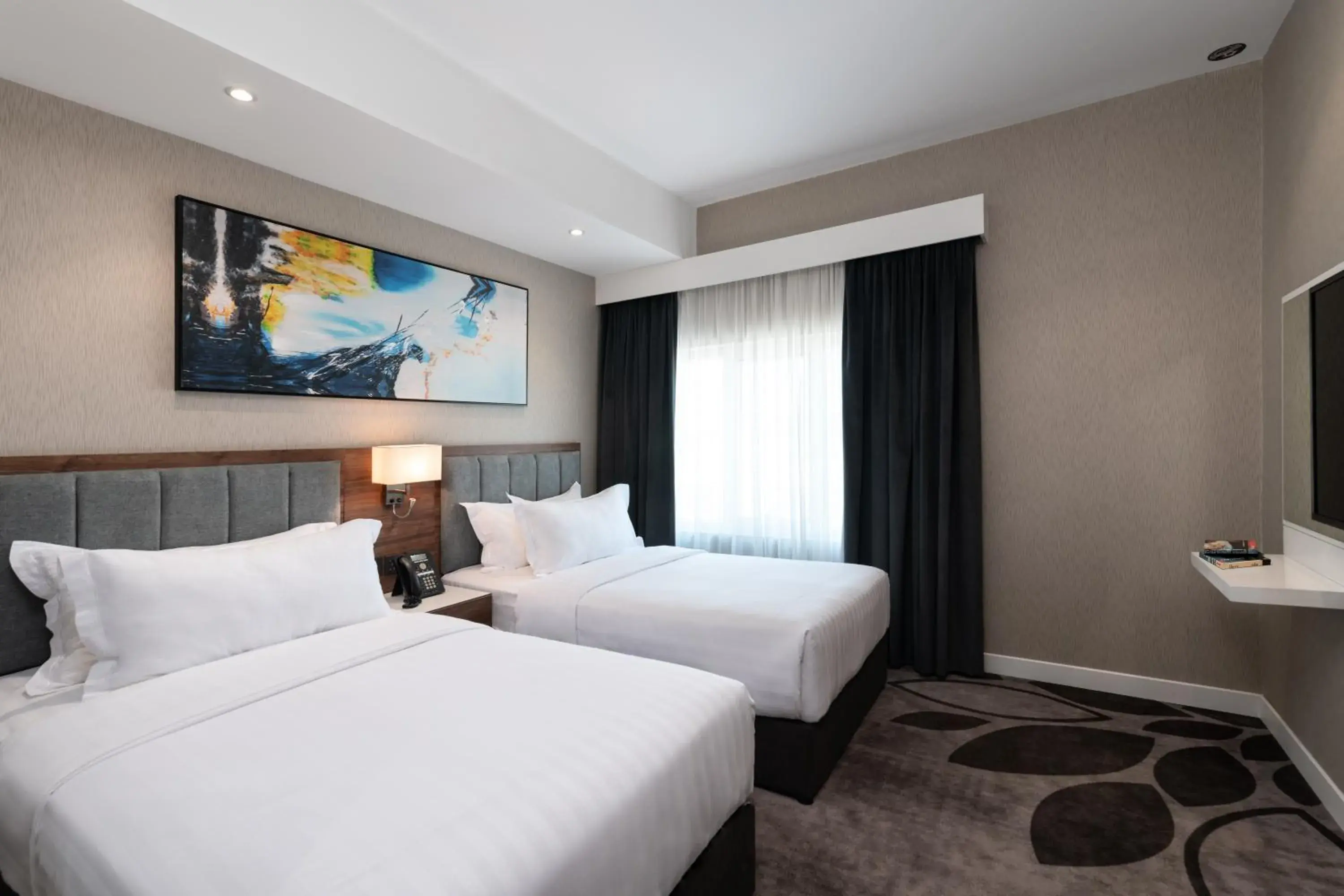 Superior Twin Room with City View in Warwick Al Jubail Hotel Superior Twin Room with City View in Warwick Al Jubail Hotel