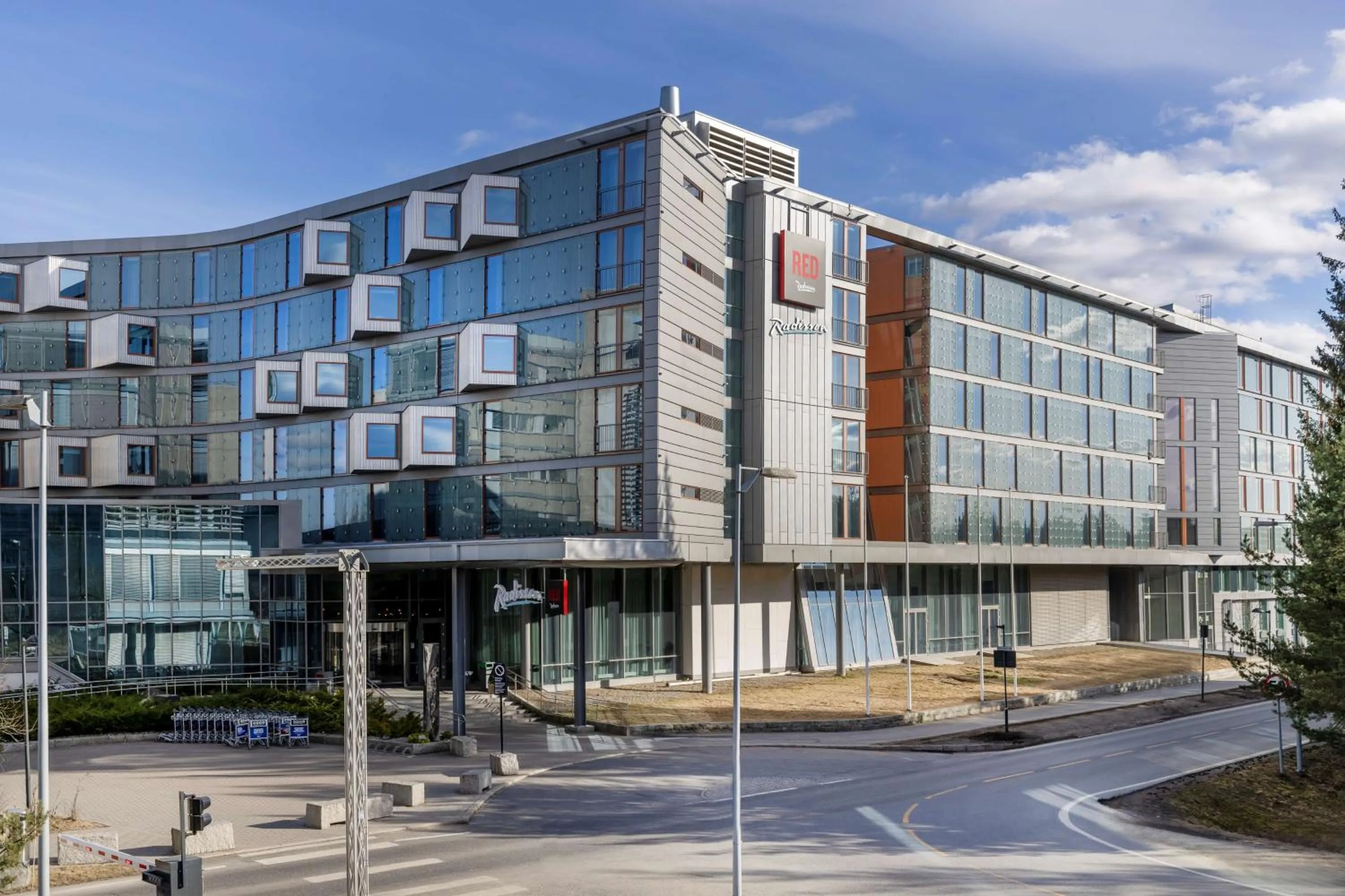 Property building in Radisson RED, Oslo Airport