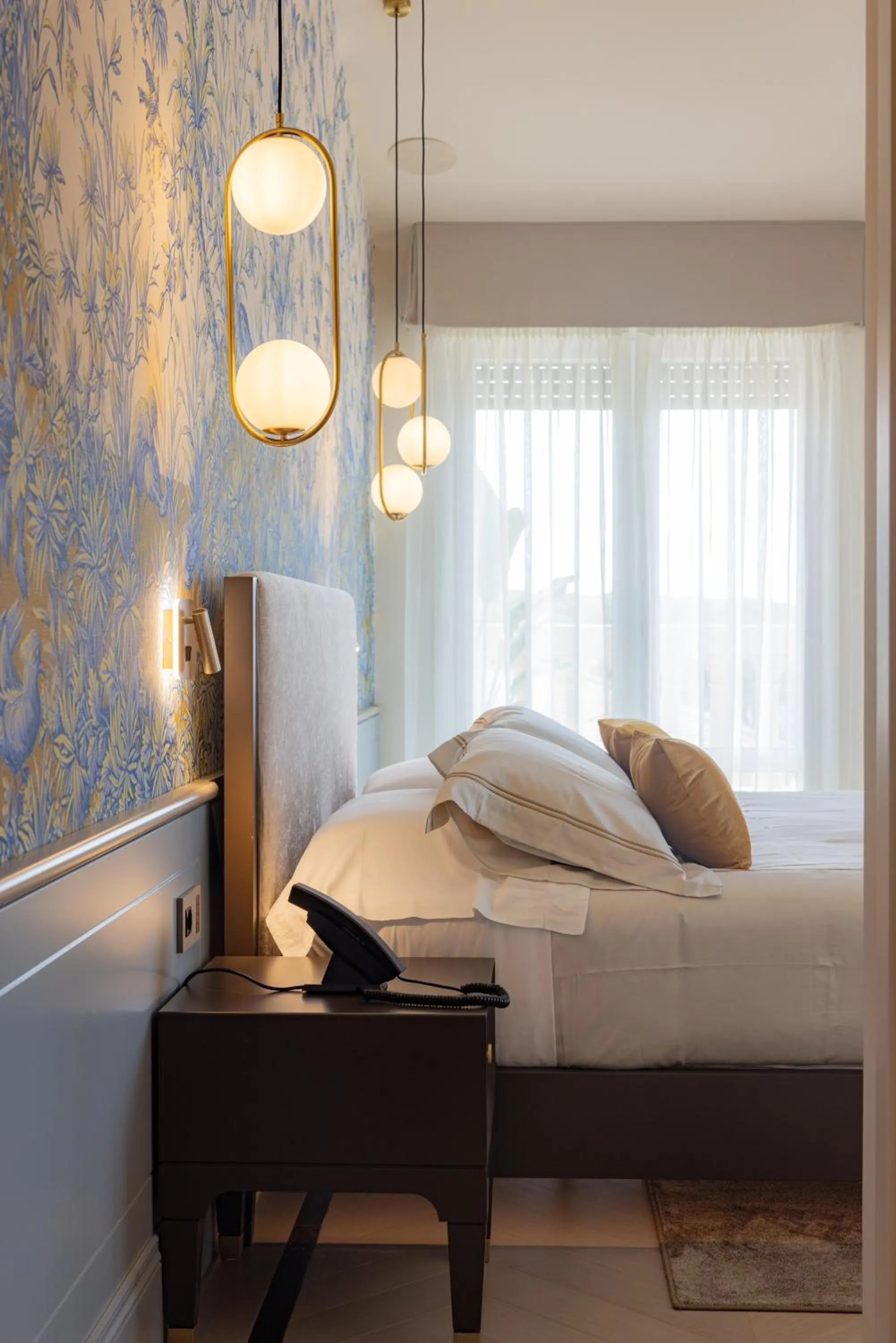 Decorative detail, Bed in Hotel Belvedere