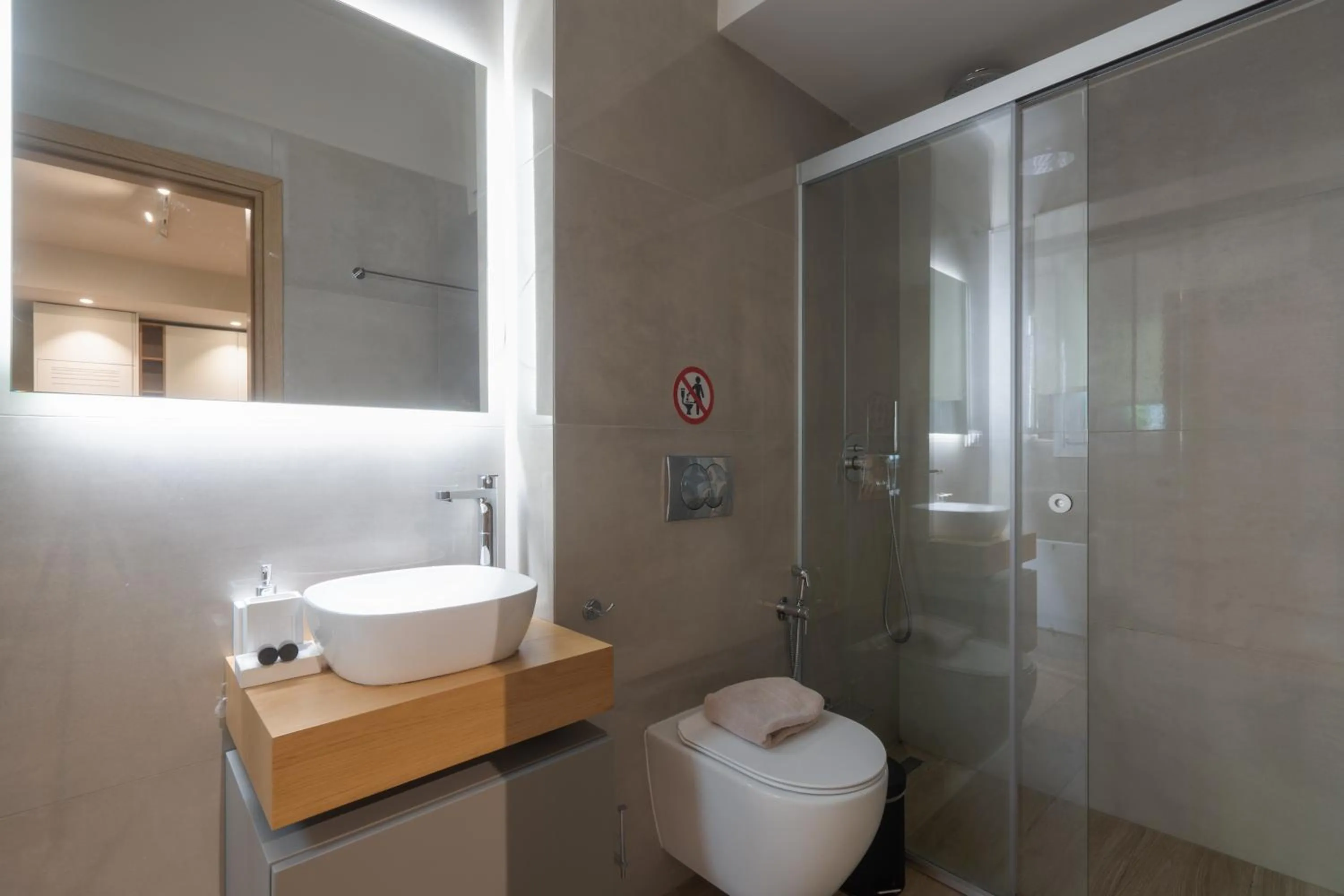 Shower in My Greek Vacations City Apartments