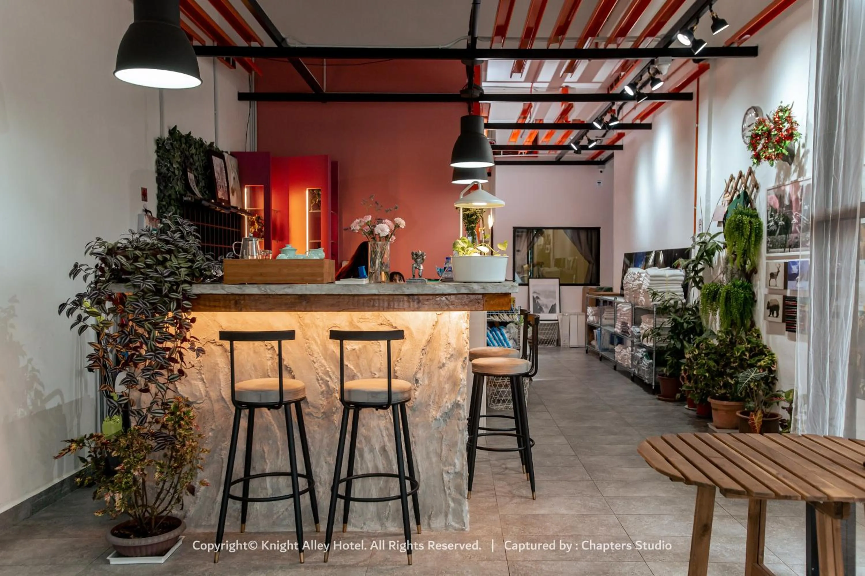 Lobby or reception in Knight Alley Hotel